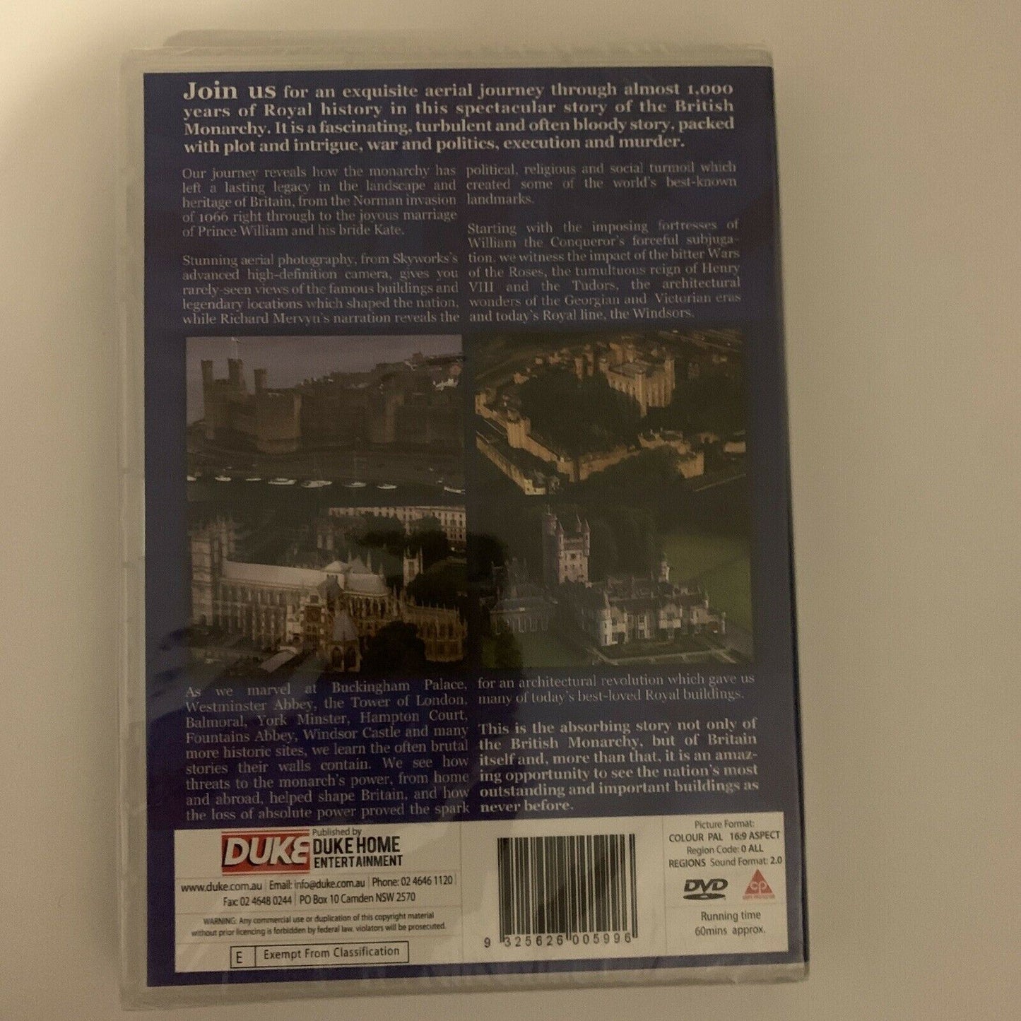 *New Sealed* Royal Britain From The Air (DVD, 2012) All Regions