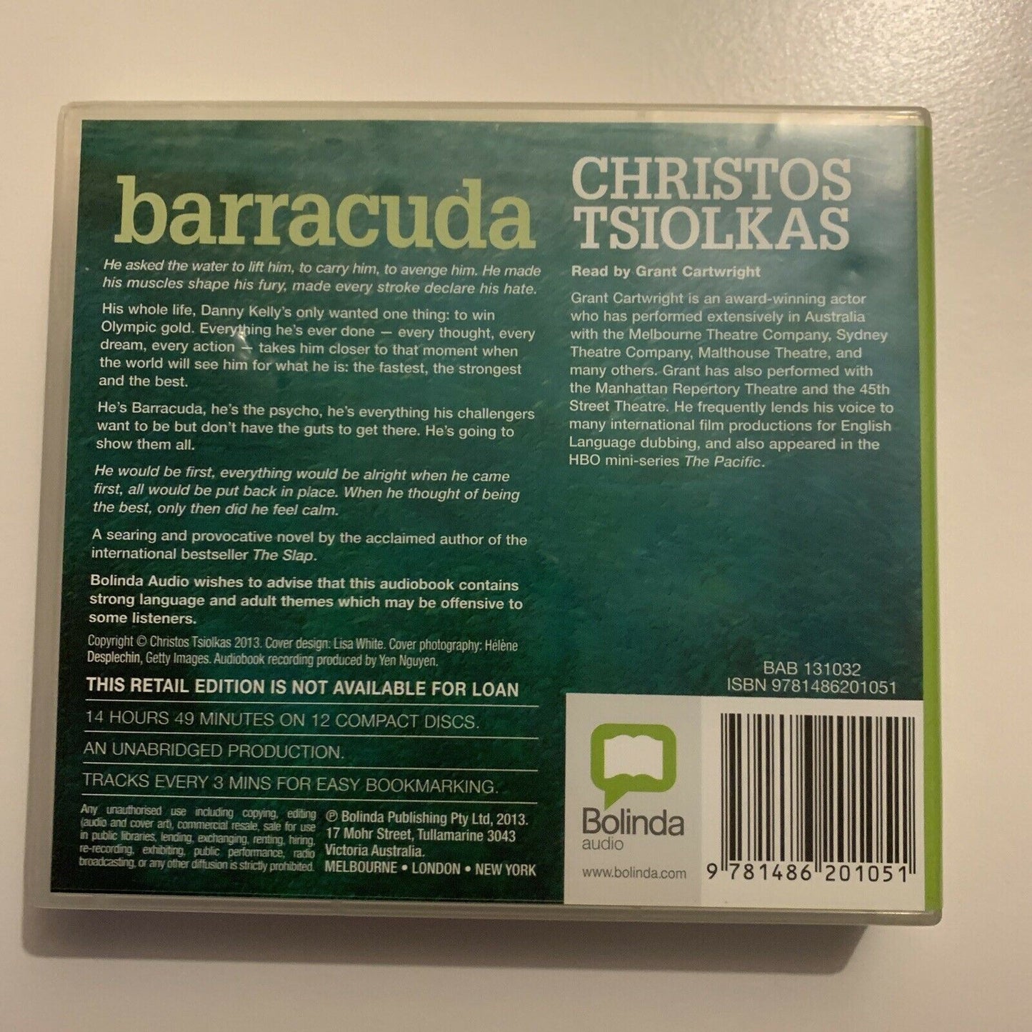 Barracuda by Christos Tsiolkas (Audio CD, 2013, 12-Disc)