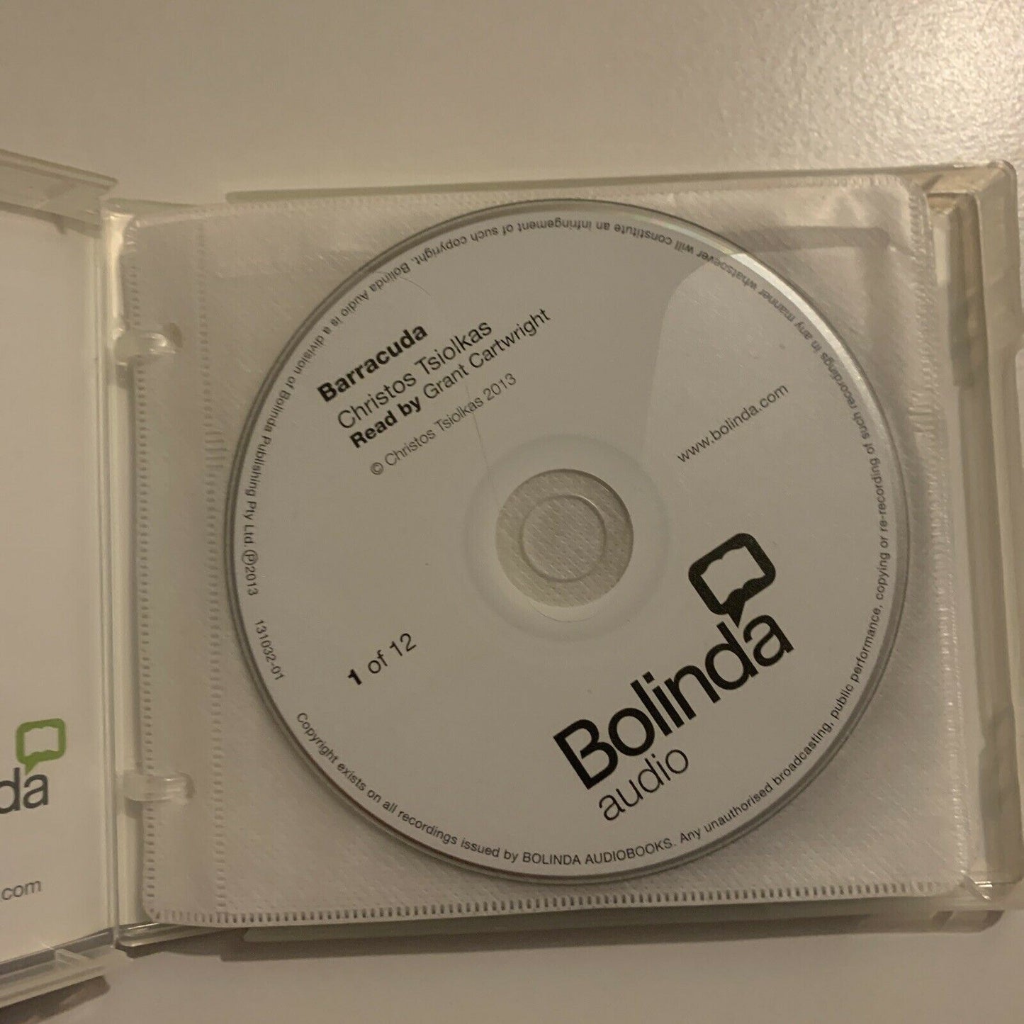 Barracuda by Christos Tsiolkas (Audio CD, 2013, 12-Disc)