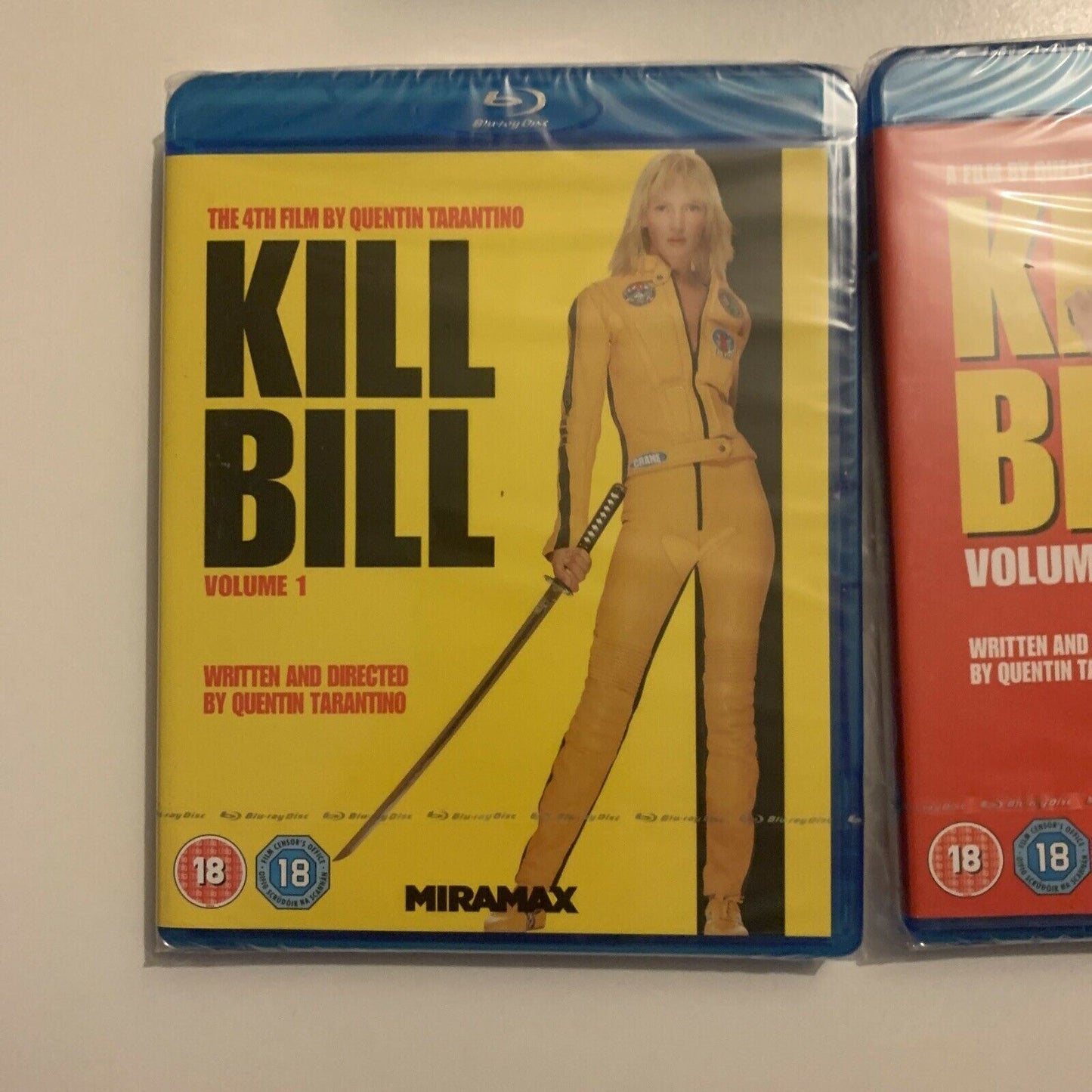 *New Sealed* Kill Bill: Volume 1 & 2 (Bluray, 2004) Region B