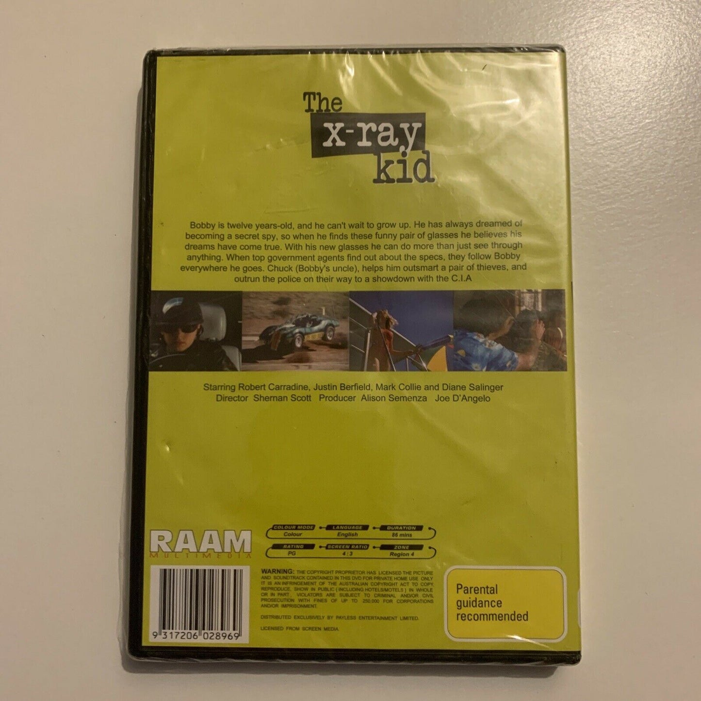 *New Sealed* The X-Ray Kid (DVD, 1999) Robert Carradine