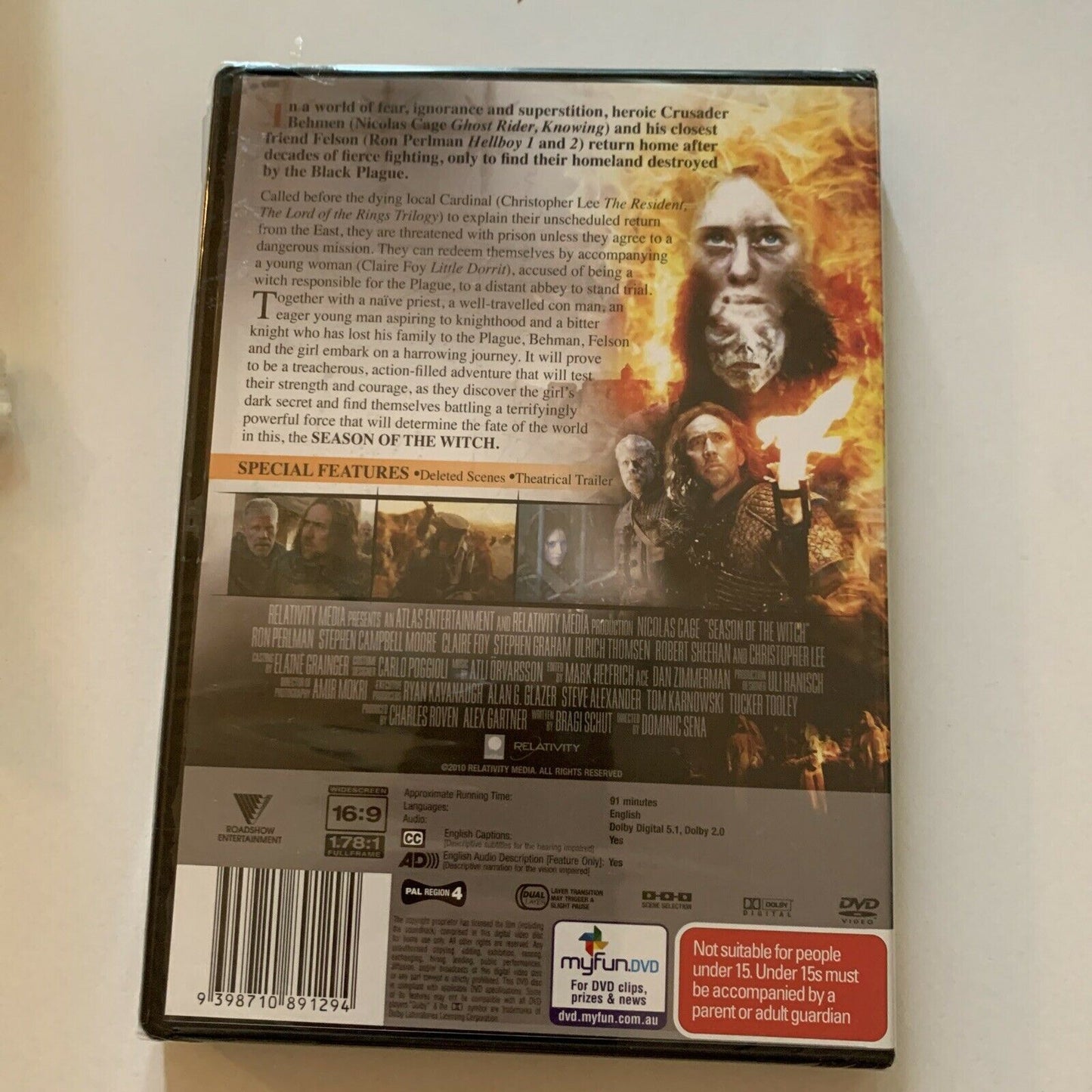 *New Sealed* Season Of The Witch (DVD, 2010) Nicolas Cage, Claire Foy Region 4