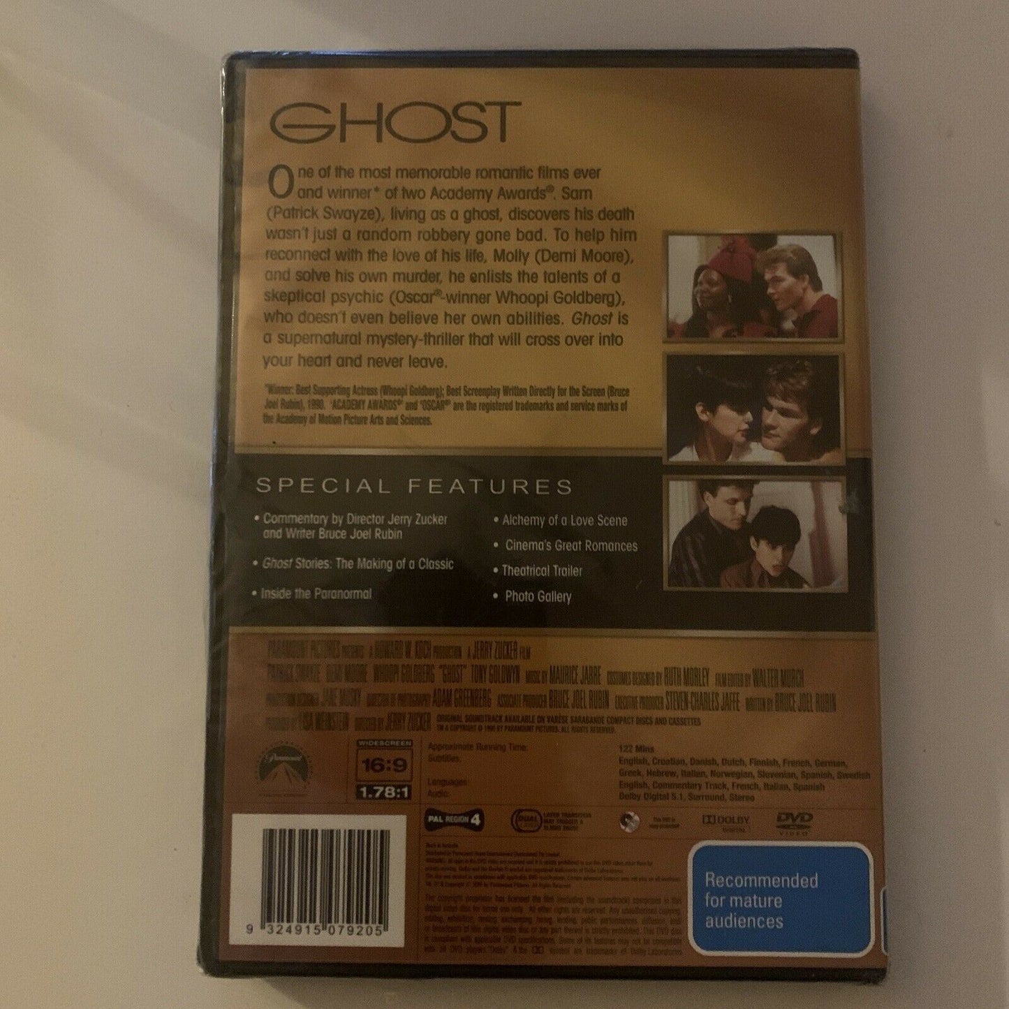 *New Sealed* Ghost - Academy Gold Collection (DVD, 1990, 2-Disc) Region 4