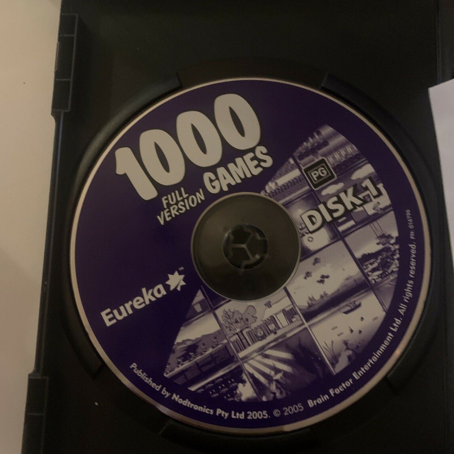 1000 Full Version Games PC CDROM 2-Discs Eureka