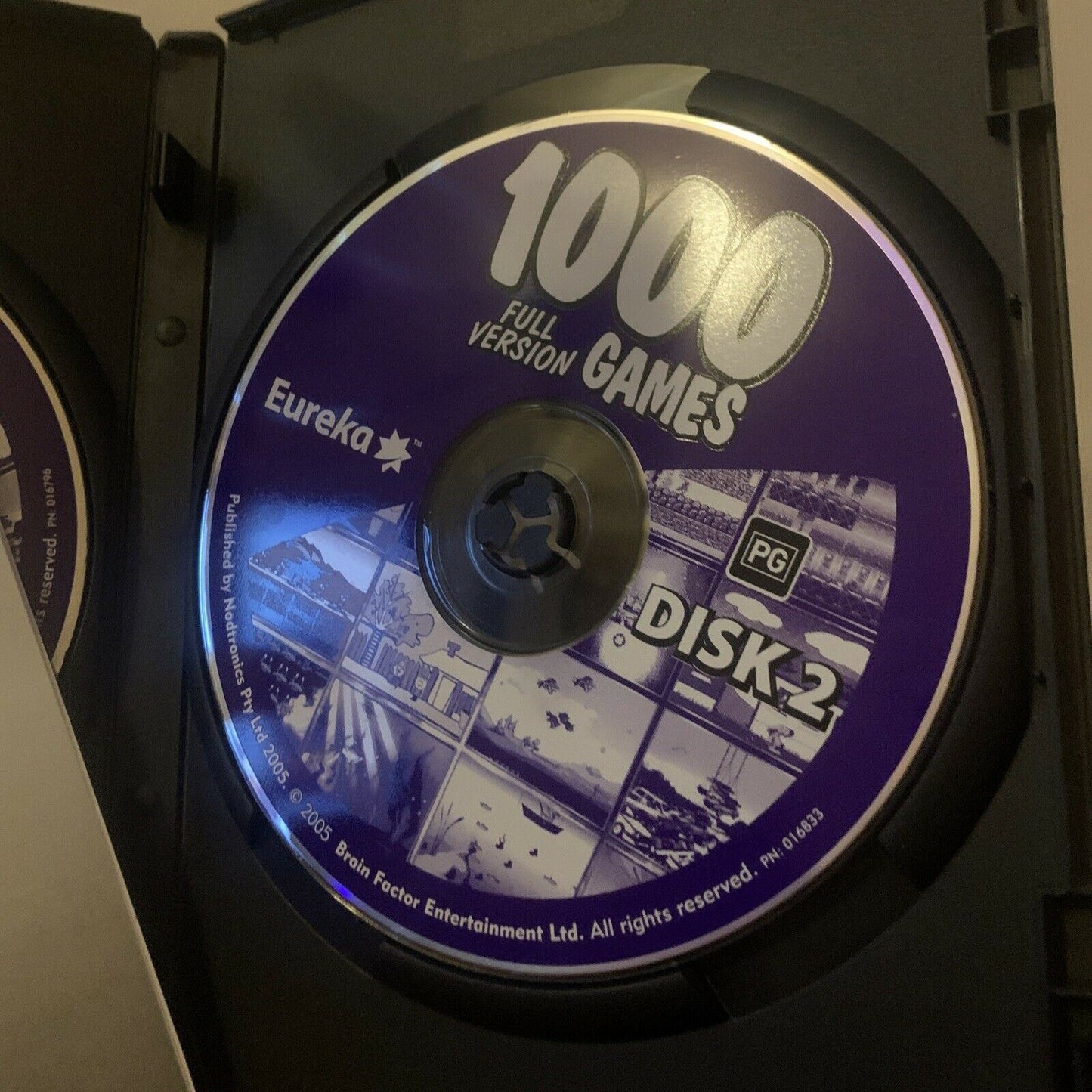 1000 Full Version Games PC CDROM 2-Discs Eureka