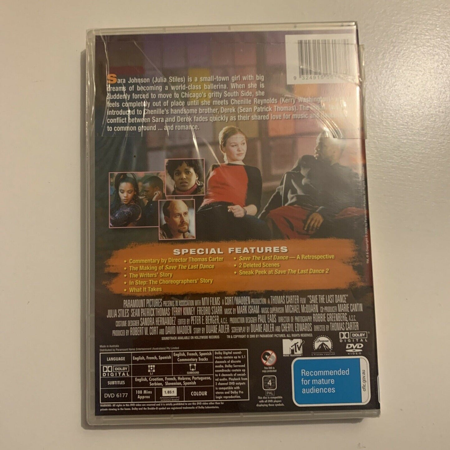 *New Sealed* Save The Last Dance (DVD, 2006) Fredro Starr, Julia Stiles Region4