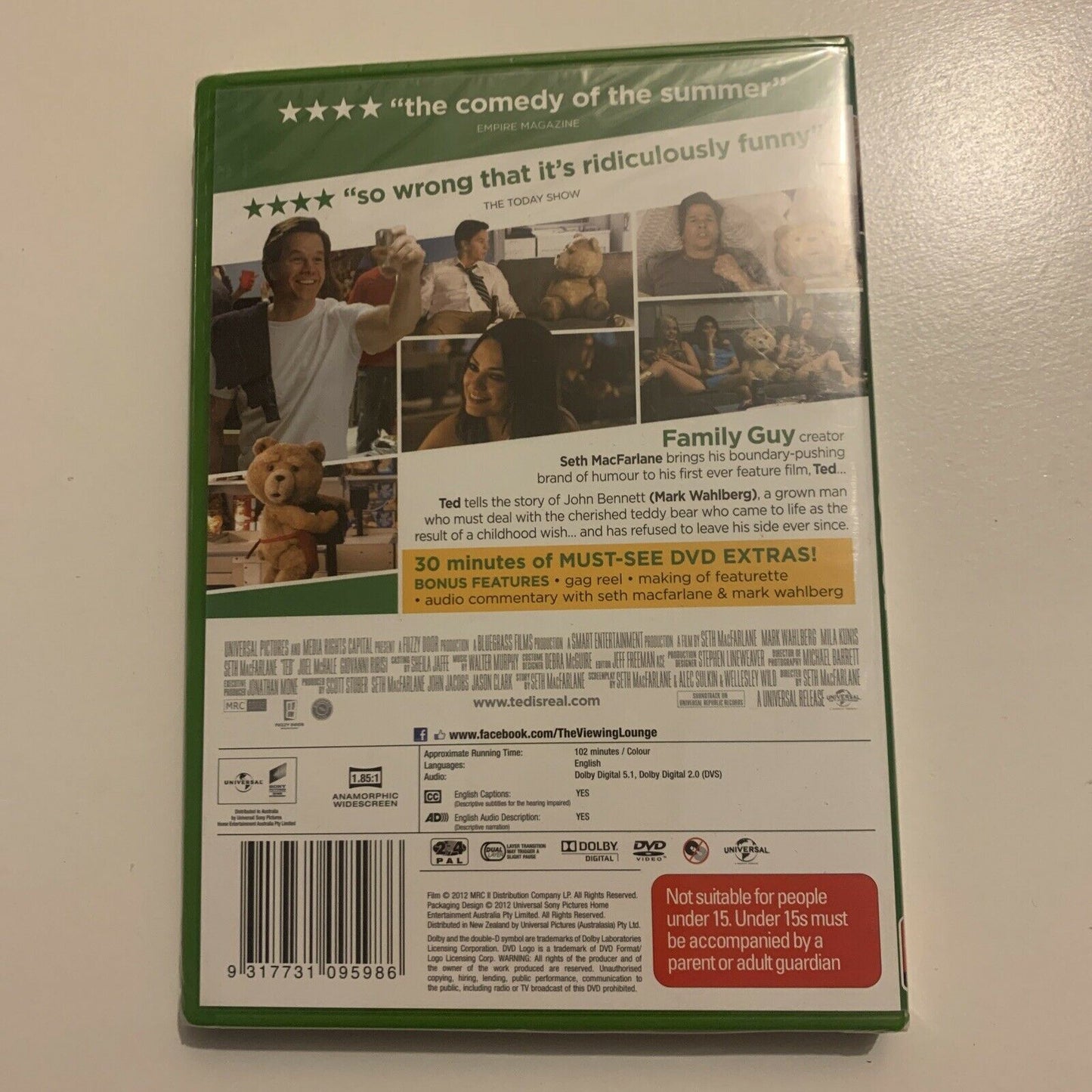 *New Sealed* Ted - Collector's Extended Edition (DVD, 2012) Region 4&2