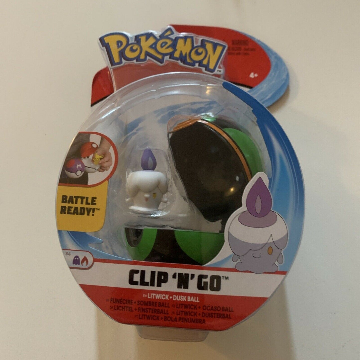 Pokémon Clip 'N' Go Poké Ball - Litwick & Dusk Ball