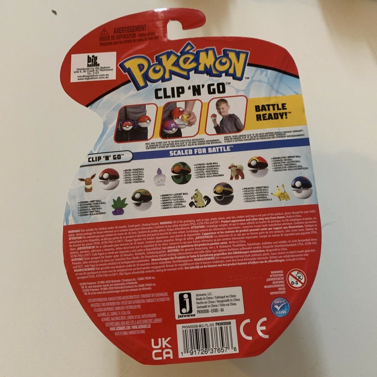 Pokémon Clip 'N' Go Poké Ball - Litwick & Dusk Ball