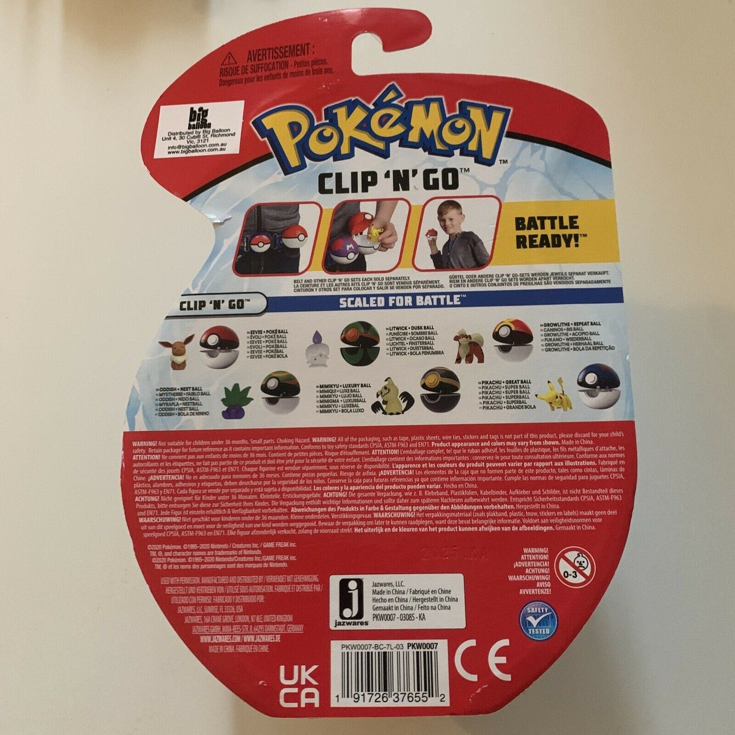 Pokémon Clip 'N' Go Poké Ball - Mimikyu & Luxury Ball