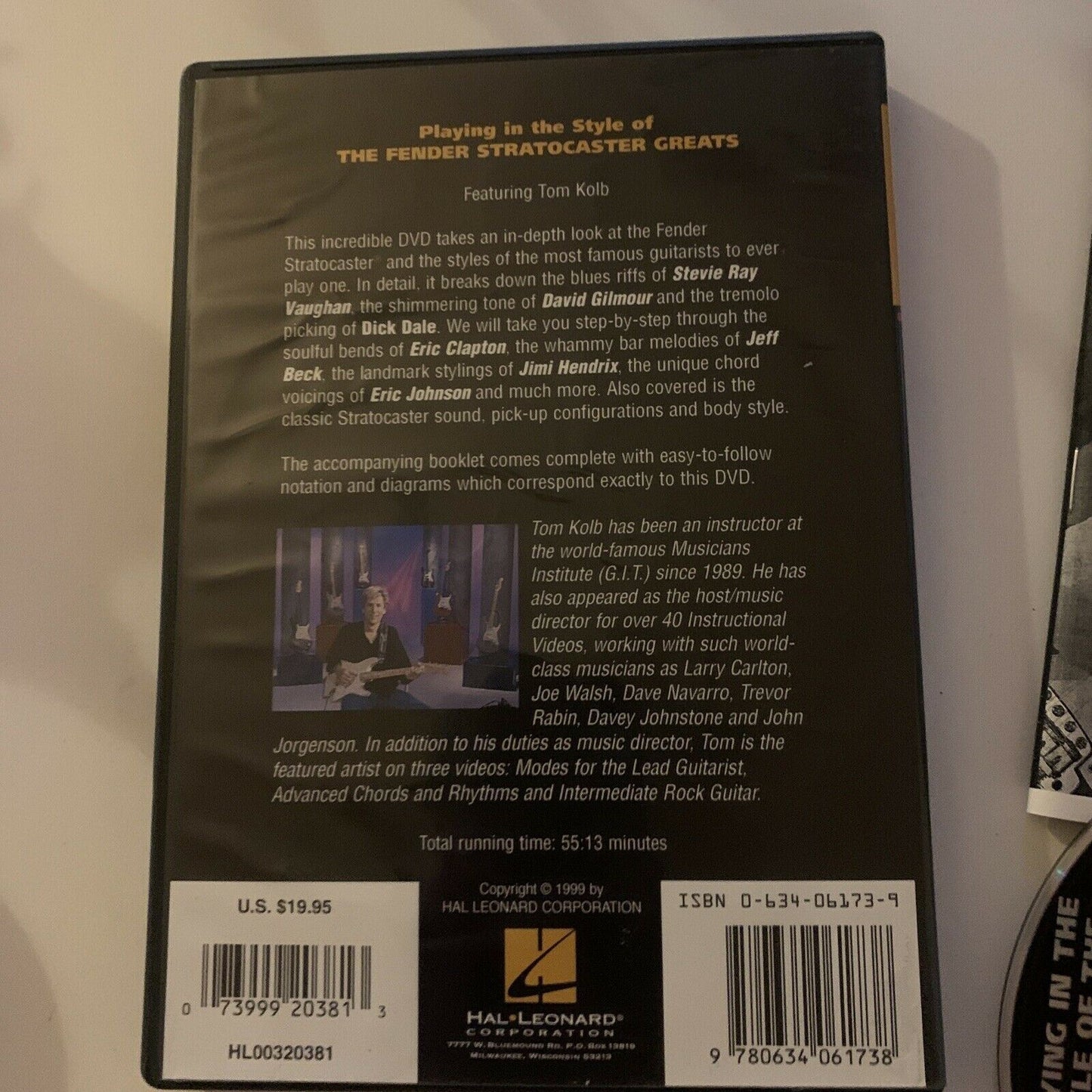 Playing In The Style Of The Fender: Stratocaster Greats (DVD, 1999) All Regions