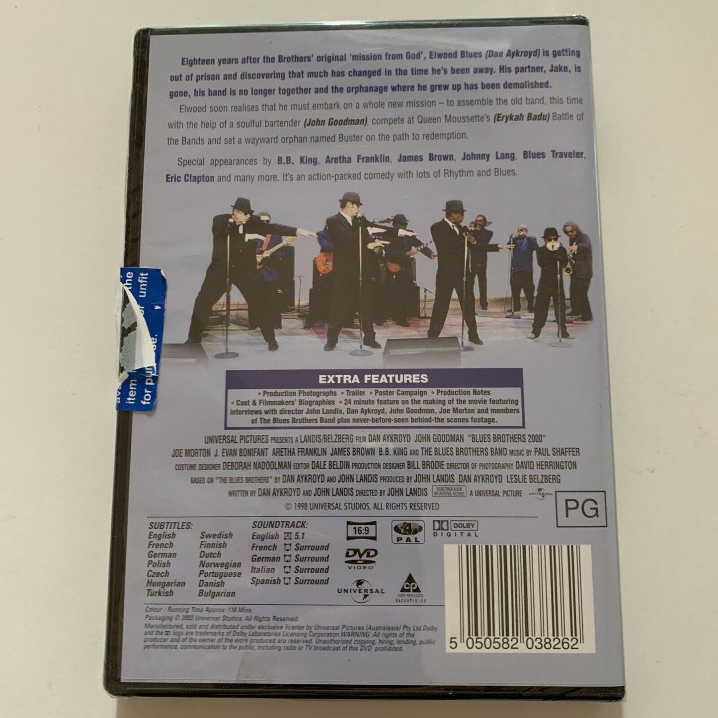 *New Sealed* Blues Brothers 2000 (DVD, 2003) Dan Aykroyd Region 4