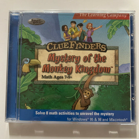 Cluefinders - Mystery Of The Monkey Kingdom - Math Ages 7-9+ PC Win 95 Mac