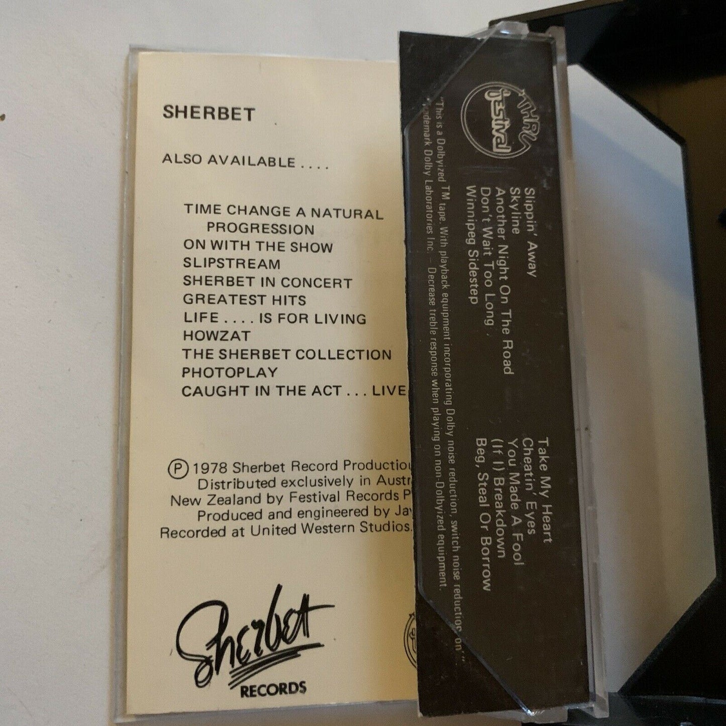 Sherbet by Sherbet (Cassette Tape, 1978)
