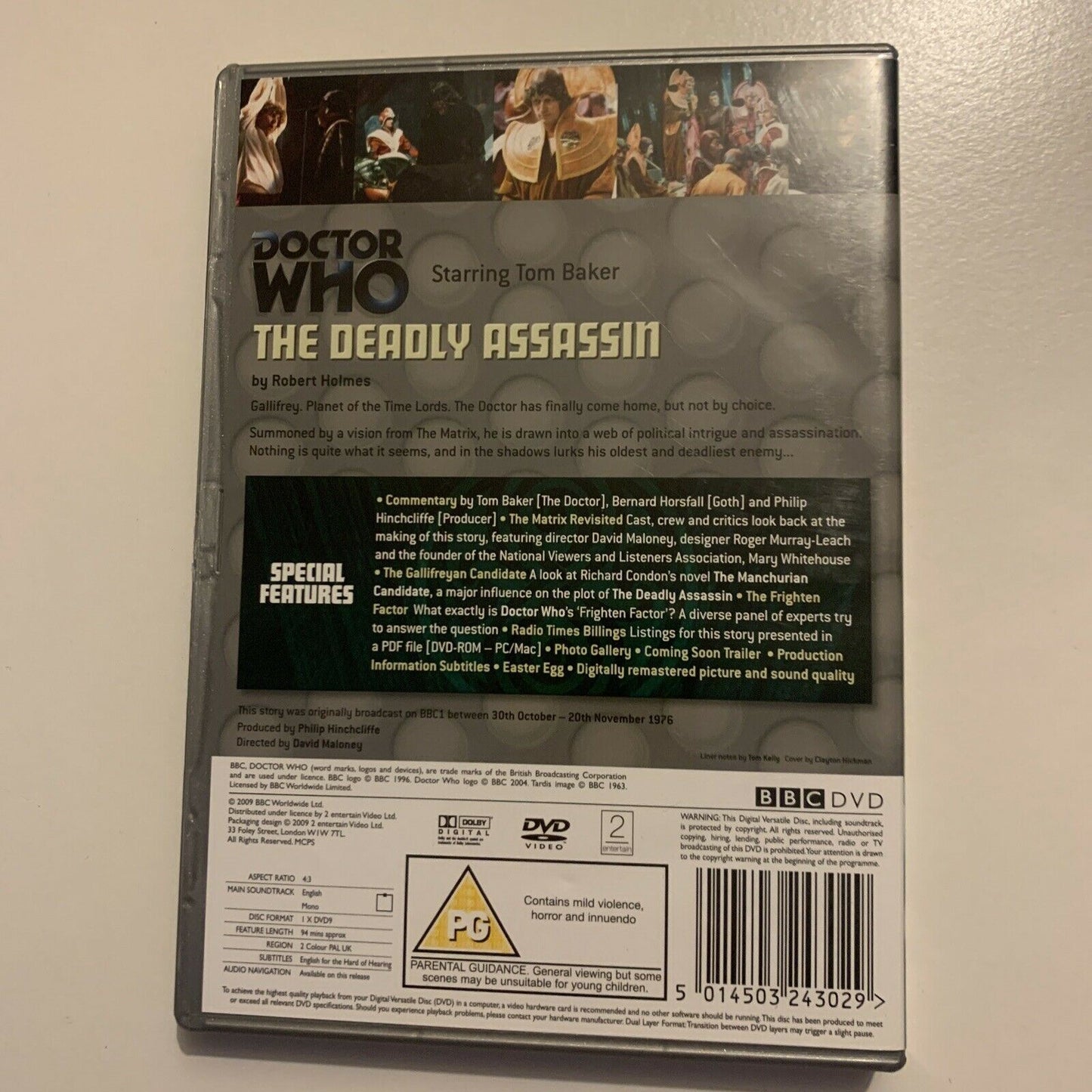 Doctor Who - The Deadly Assassin (DVD, 1976) Tom Baker BBC Region 2