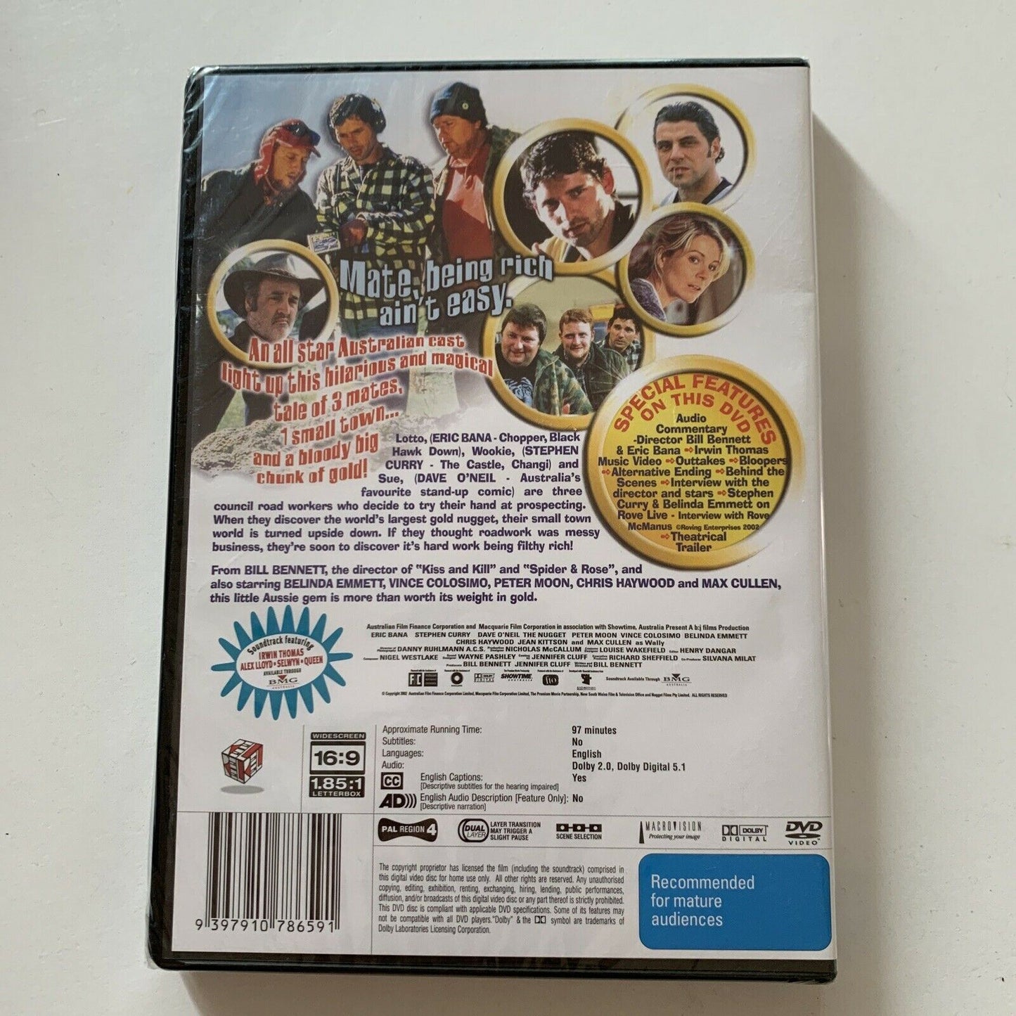 *New Sealed* The Nugget (DVD, 2002) Eric Bana, Stephen Curry Region 4