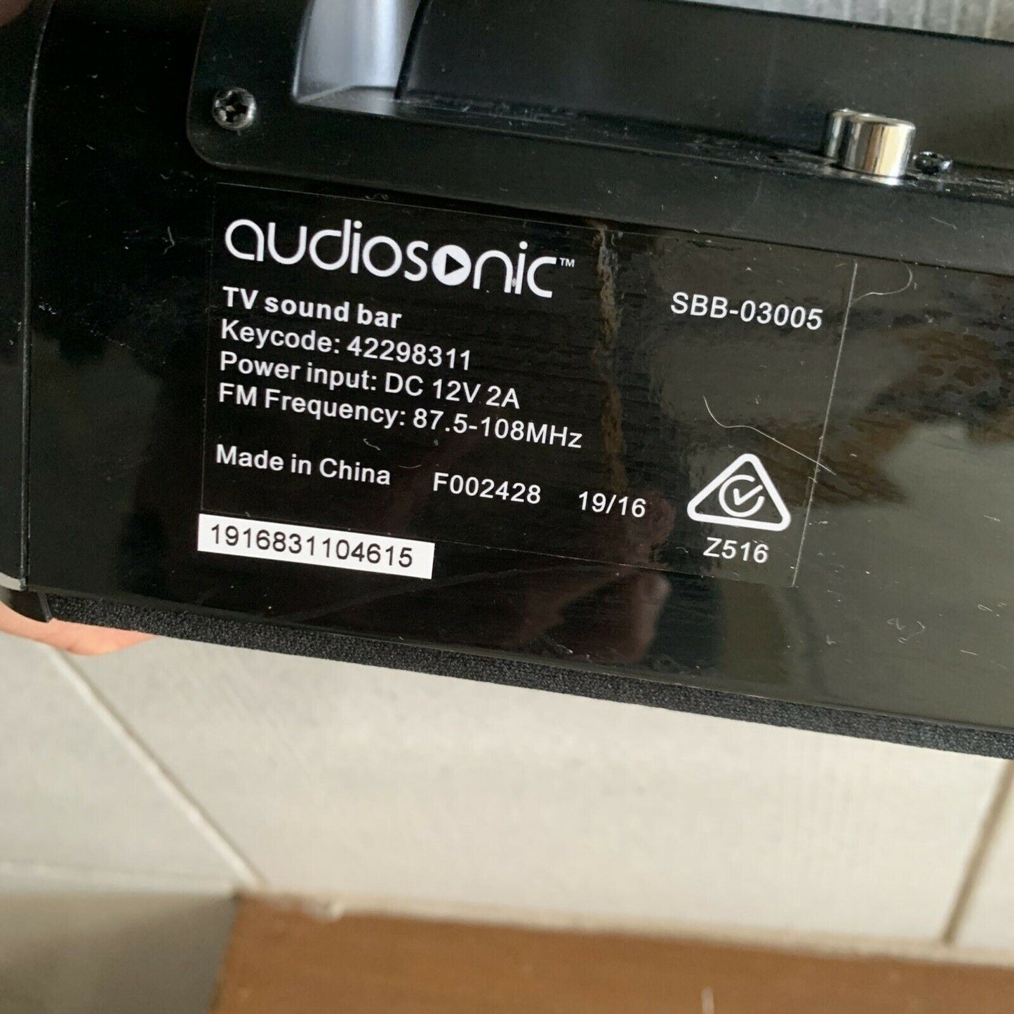 Audiosonic SSB-03005 TV Sound Bar Bluetooth Radio With Remote