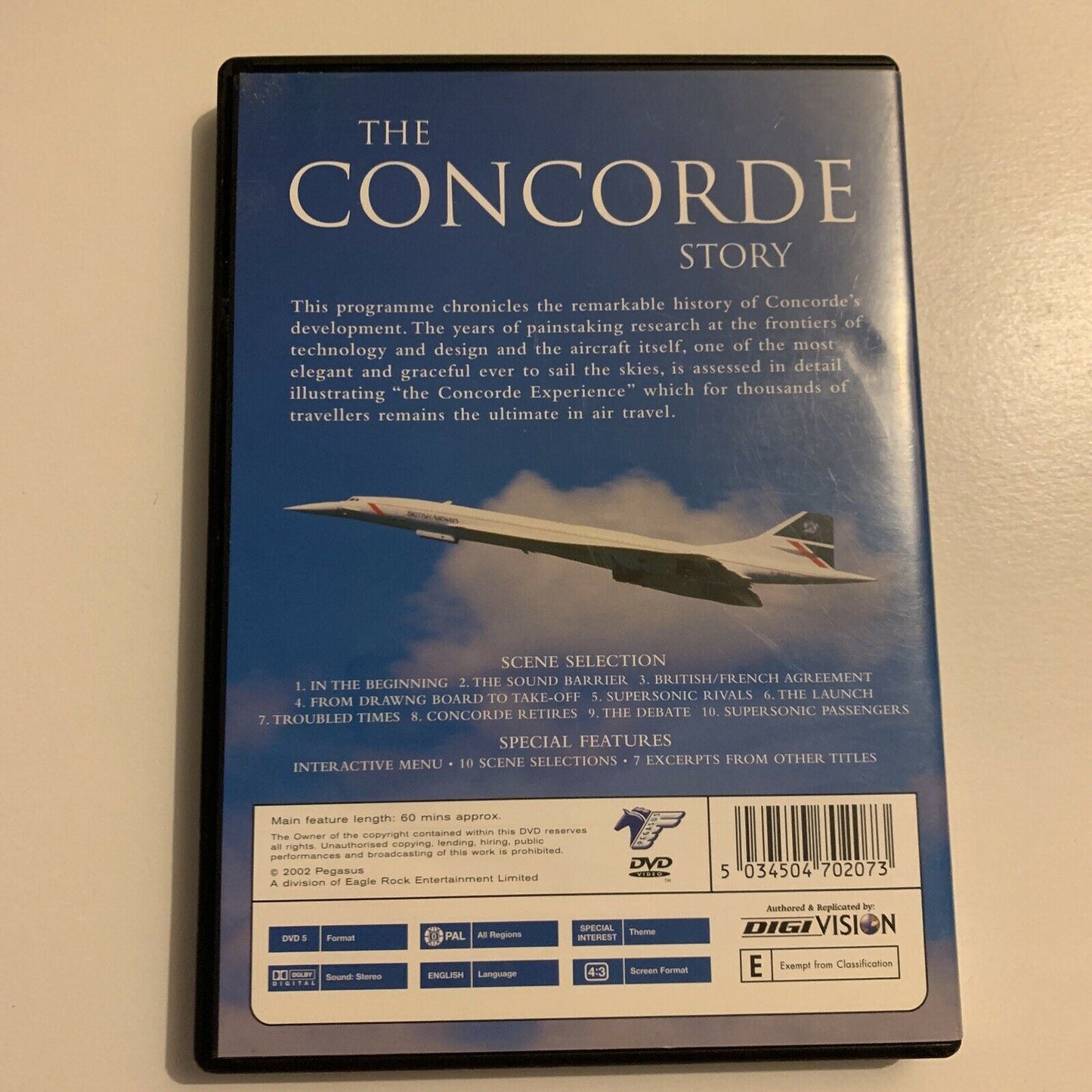 The Concorde Story - The Ultimate In Air Travel (DVD, 2002) All Regions