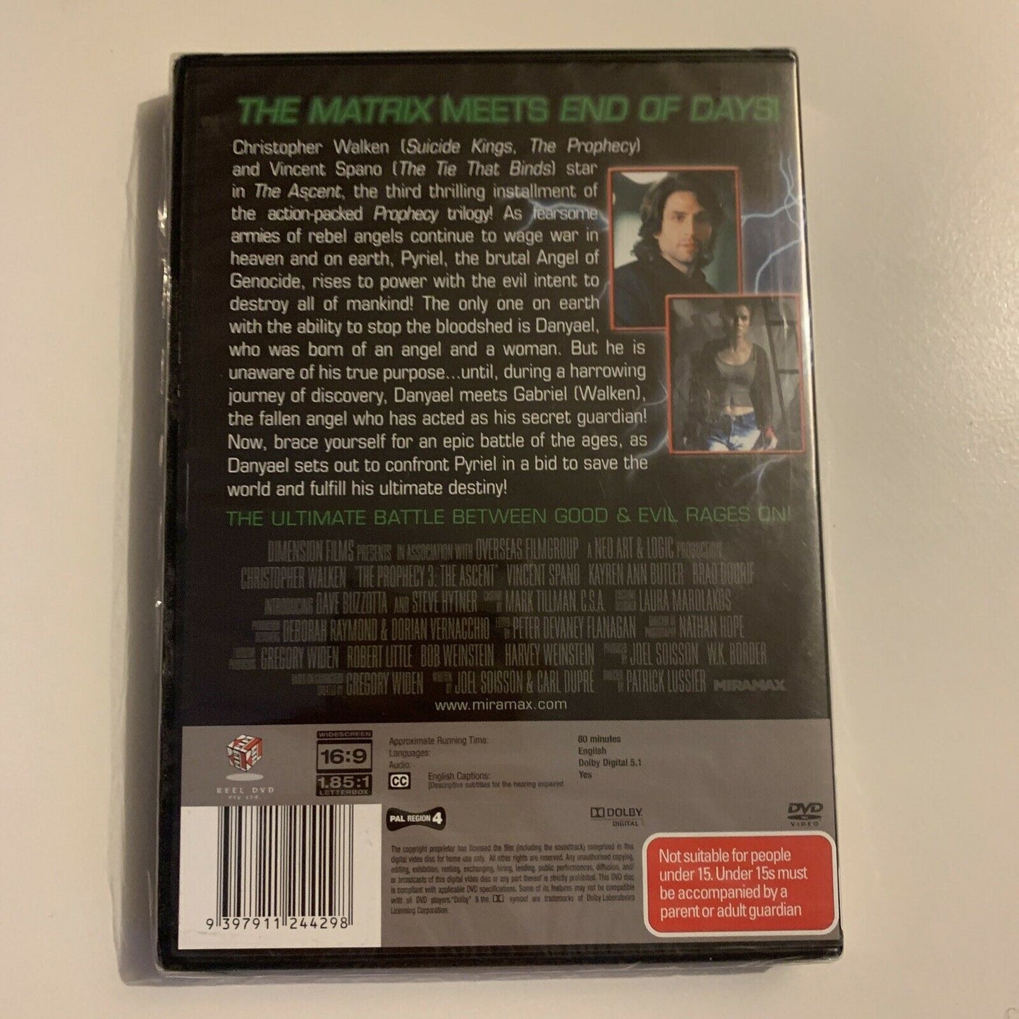 *New Sealed* The Prophecy 3 - The Ascent (DVD, 2000) Christopher Walken Region 4