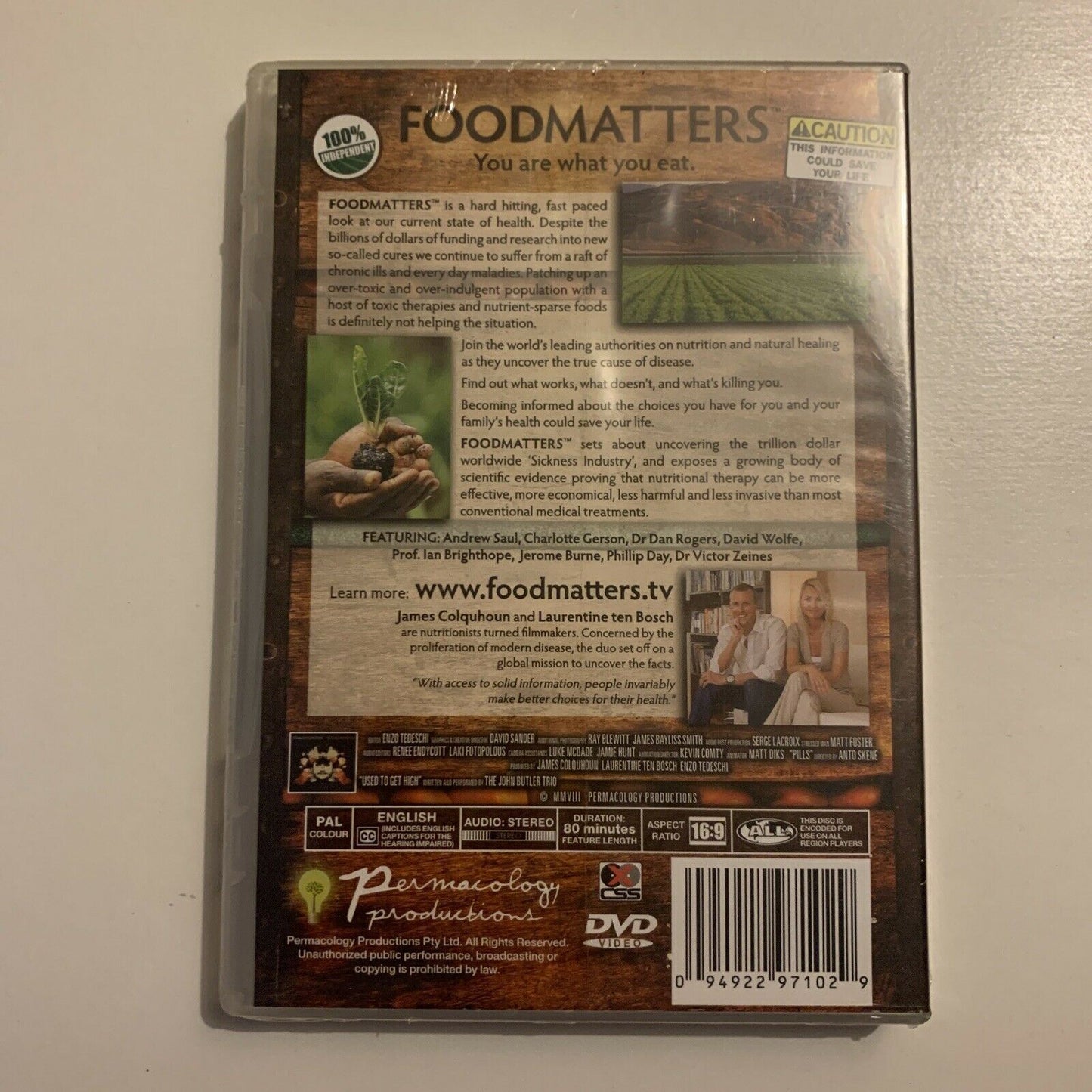 *New Sealed* Food Matters - You Are What You Eat (DVD, 2008) All Regions