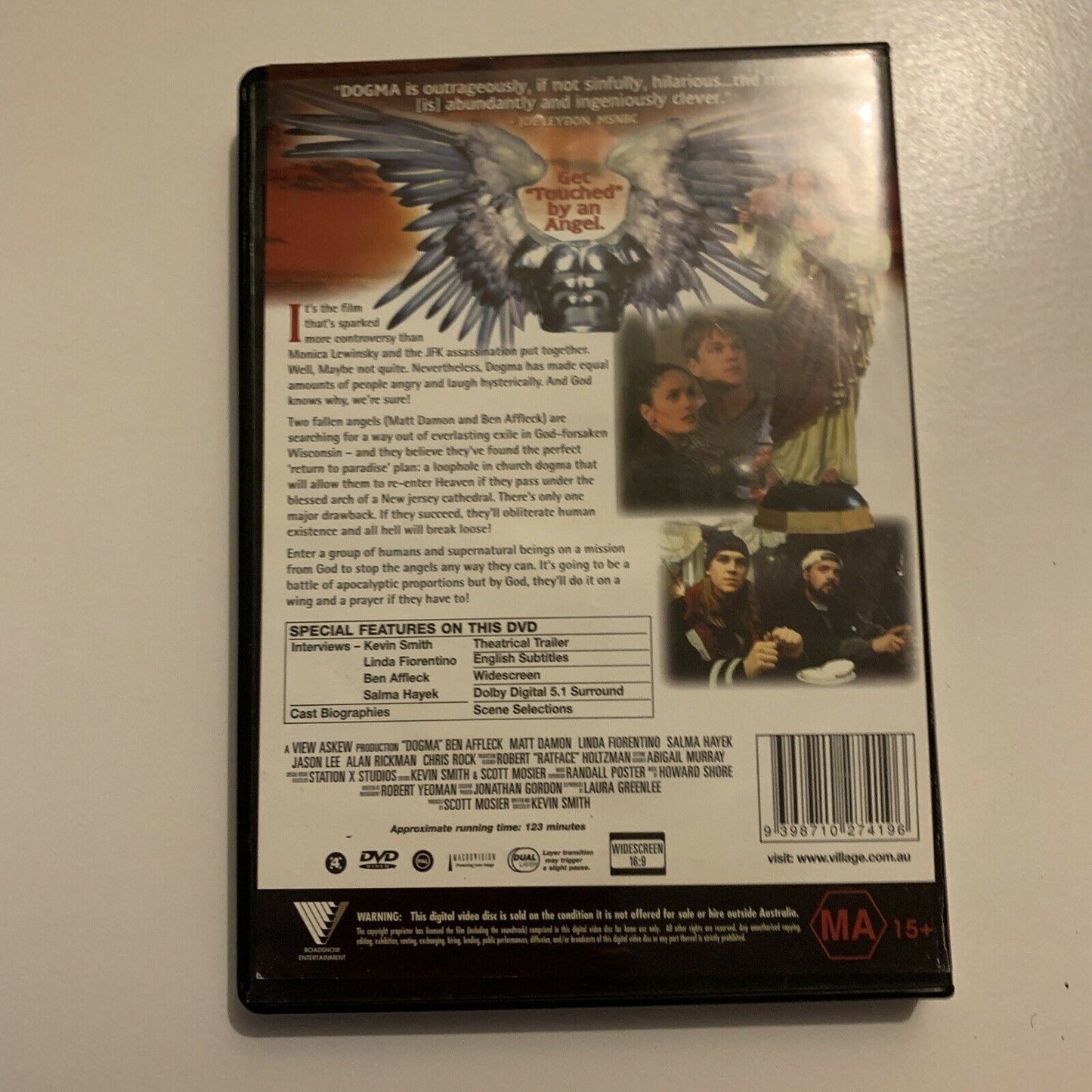Dogma (DVD, 1999) Kevin Smith, Ben Affleck, Matt Damon. Region 4