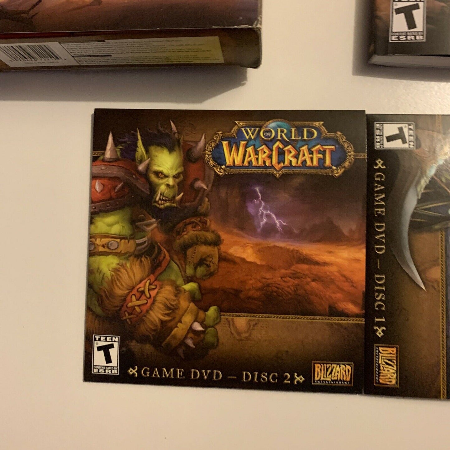 World of Warcraft PC Game Vintage Original Box Manual *Used Key*