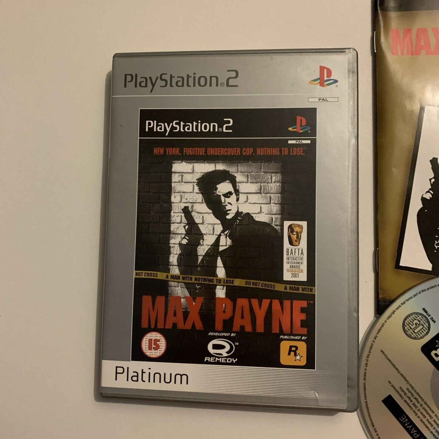 Max Payne - Platinum Edition - PS2 With Manual (PAL, 2001) PlayStation 2