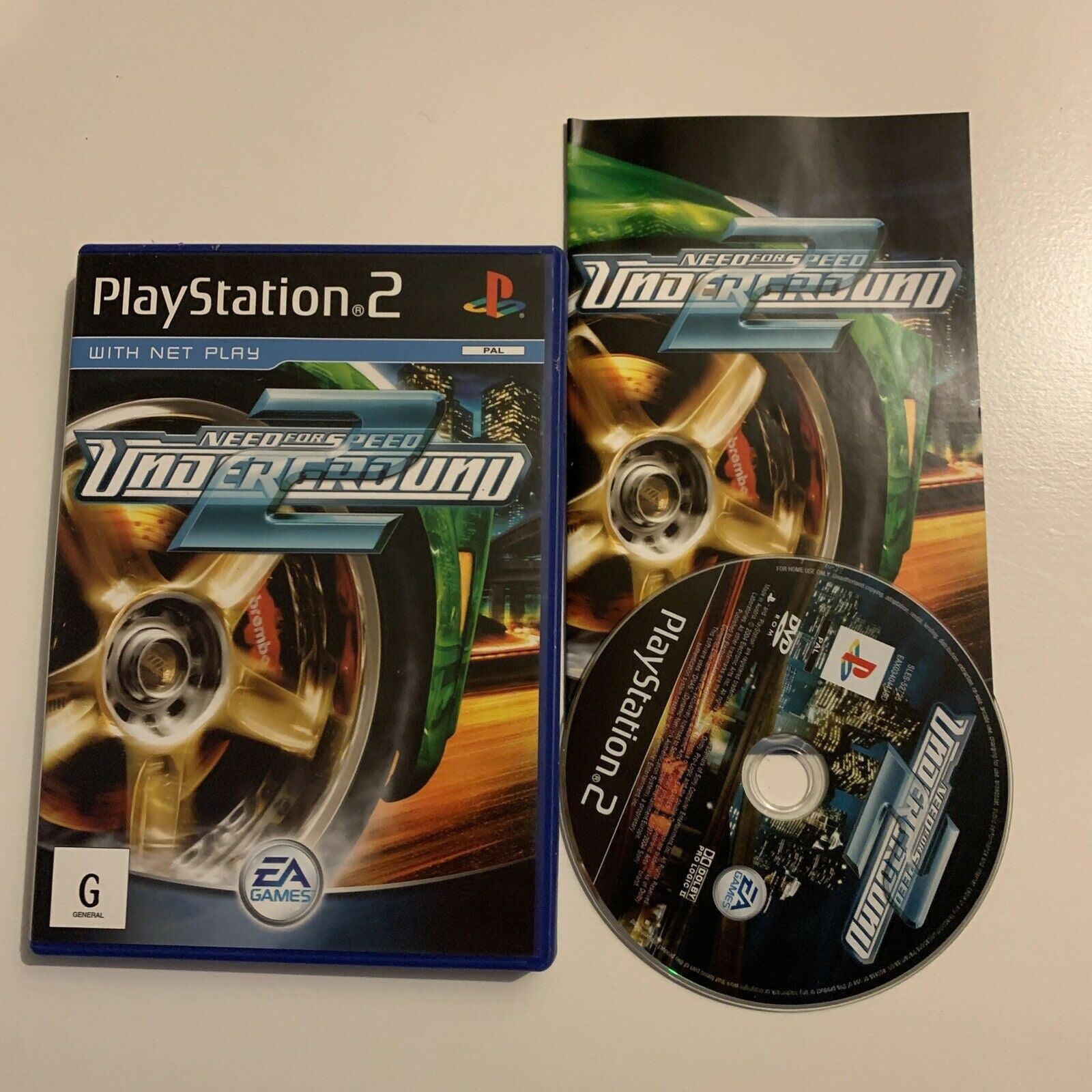 Need For Speed Underground PlayStation PS2 With Manual PAL