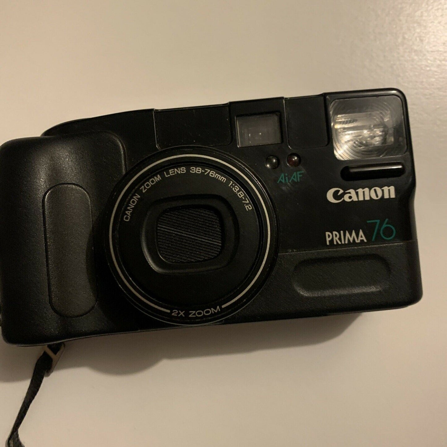 Canon Prima Zoom 76 Film Camera *For Parts Or Repair Only - Broken Battery Lid*