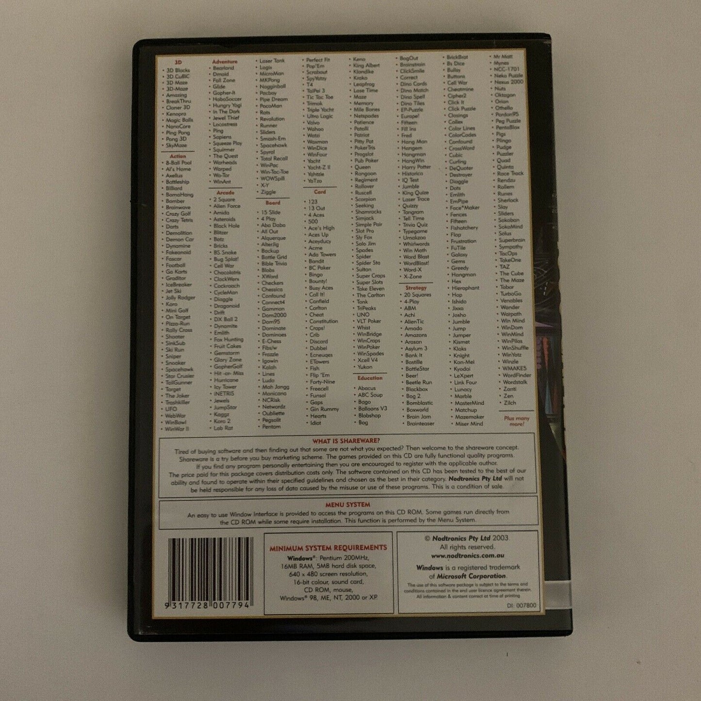 Over 1000 Games For Windows PC CD-Rom Games - Nodtronics -