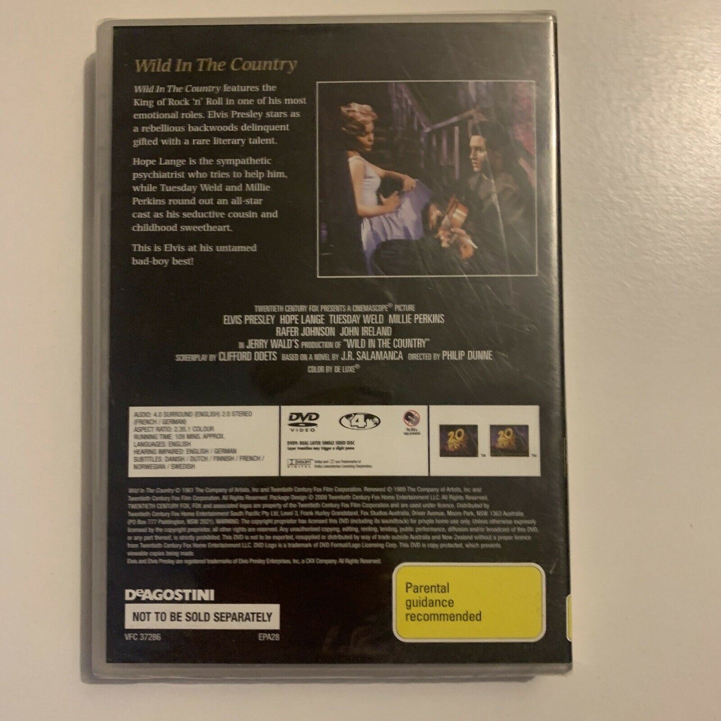*New Sealed* Elvis Presley: Wild In The Country (DVD, 1961) Region 4