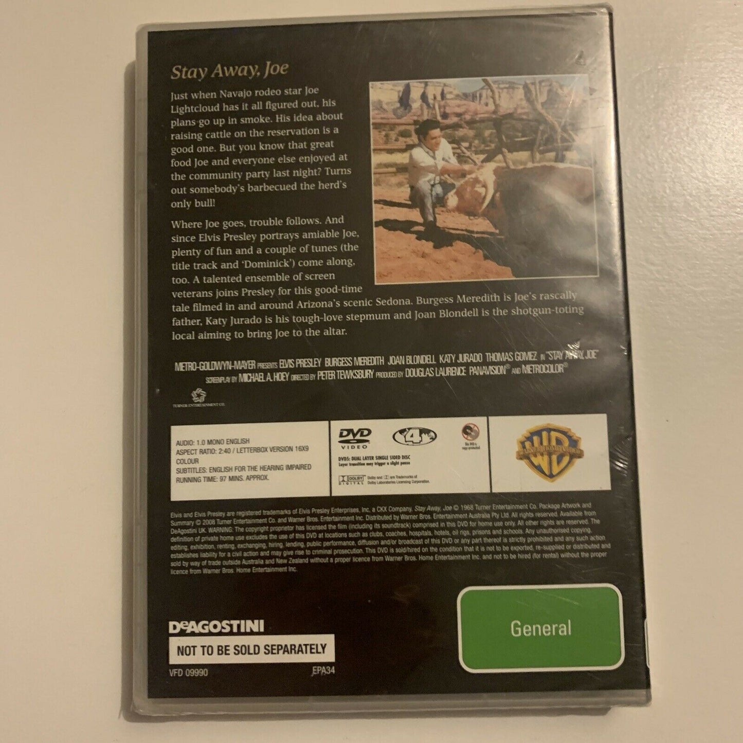*New Sealed* Elvis Presley: Stay Away, Joe (DVD, 1968) Region 4