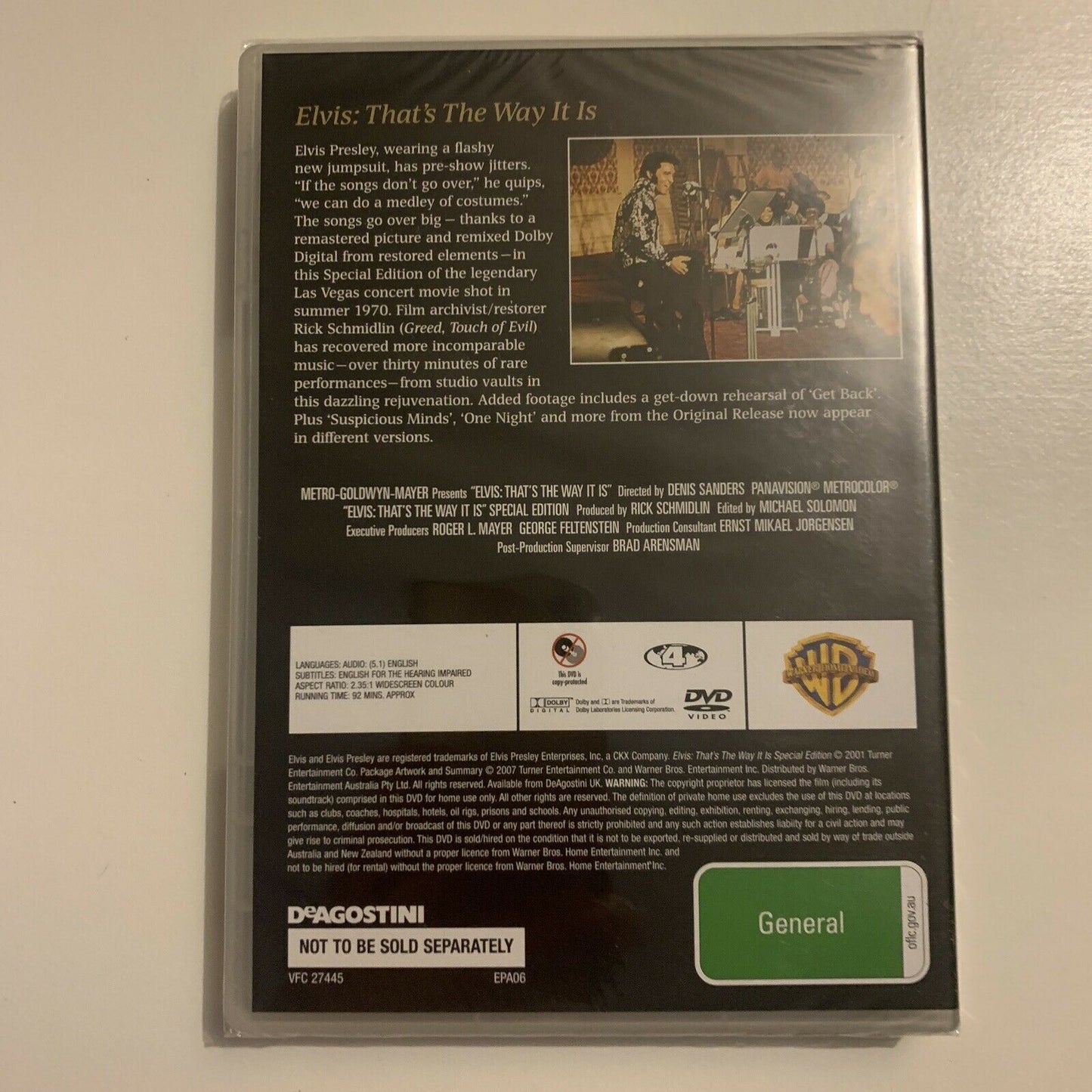 *New Sealed* Elvis Presley: Elvis: That's The Way It Is (DVD, 1970) Region 4