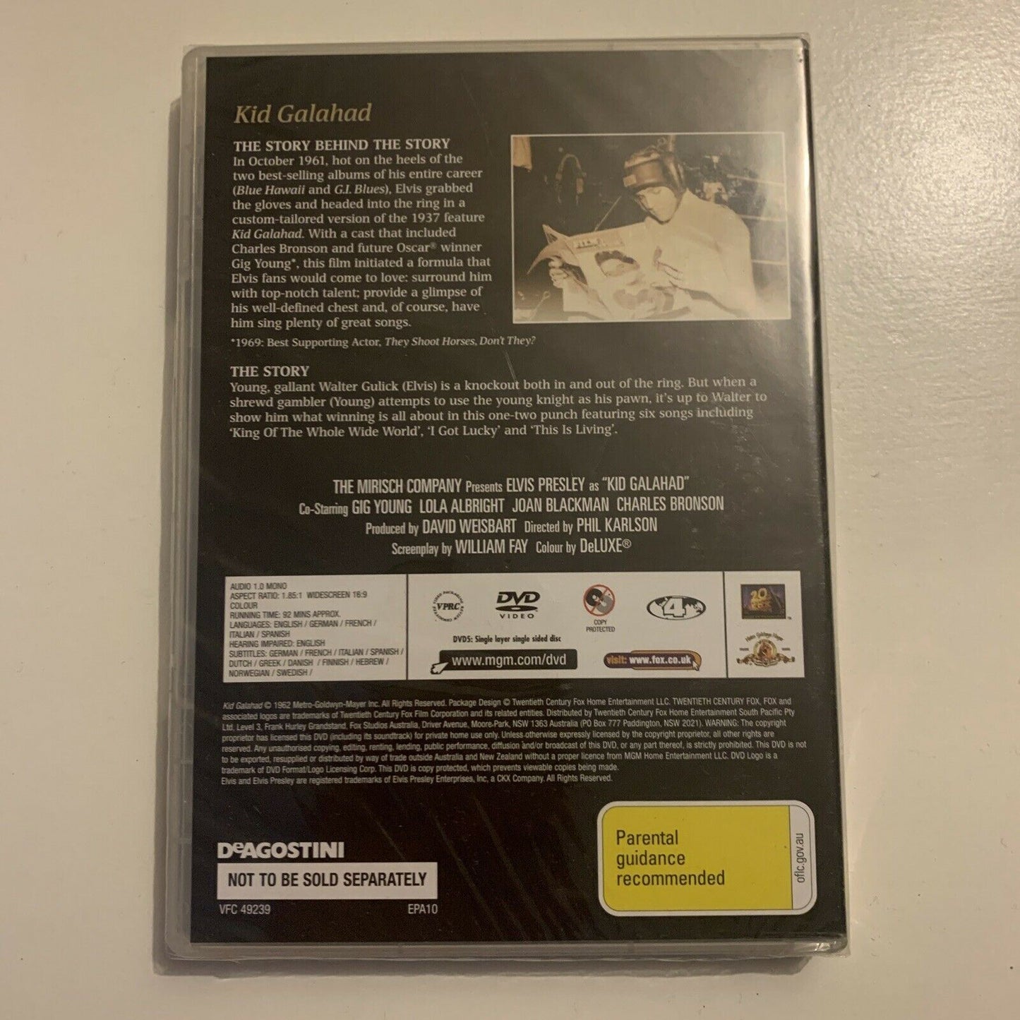 *New Sealed* Elvis Presley: Kid Galahad (DVD, 1962) Region 4