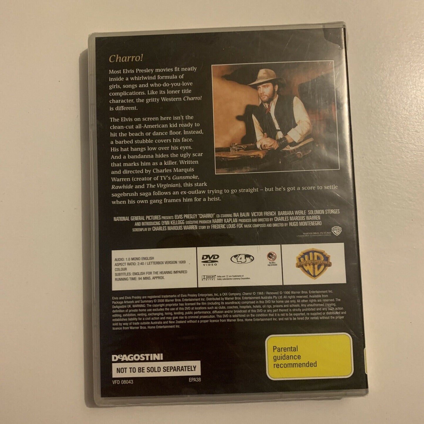 *New Sealed* Elvis Presley: Charro! - Collector's Edition (DVD, 1968) Region 4