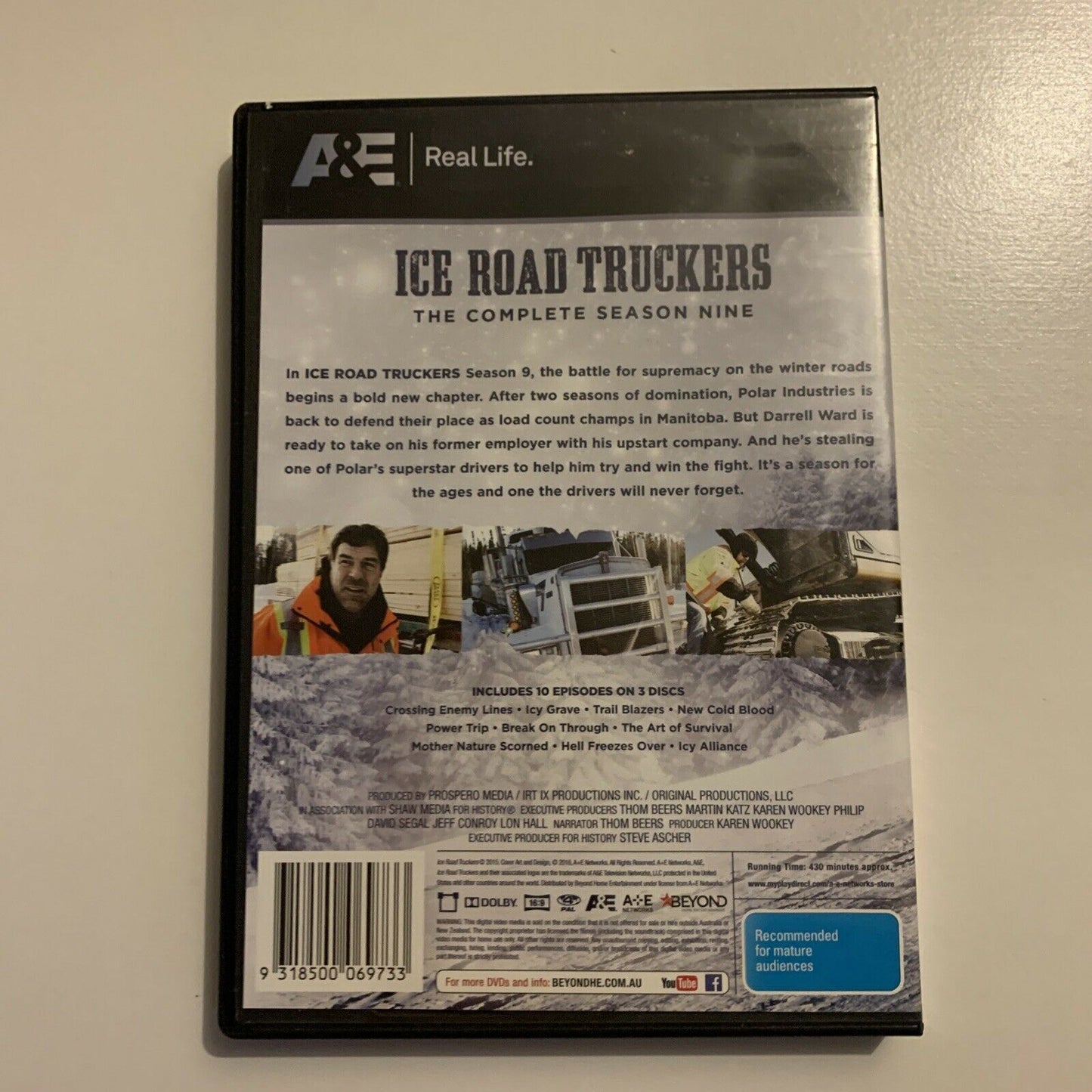 Ice Road Truckers : Season 9 (DVD, 2015, 3-Disc)