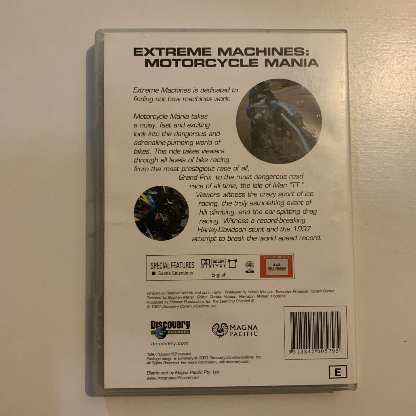 Discovery Channel: Extreme Machines - Motorcycle Mania (DVD, 1997) Region 4