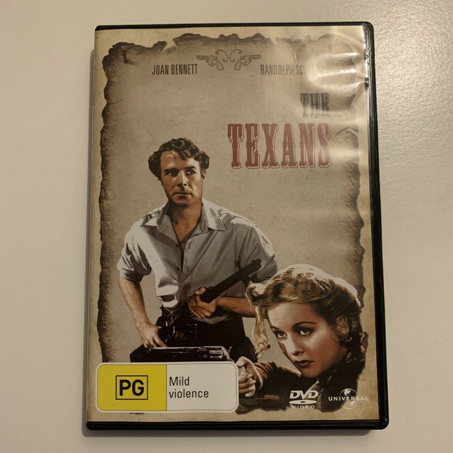 The Texans (DVD, 1938) Randolph Scott, Joan Bennett, Raymond Hatton Region 4&2