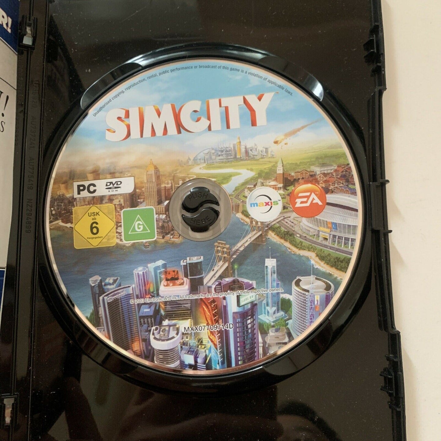 SimCity Sim City PC DVD ROM CD Desktop Computer EA Maxis Game