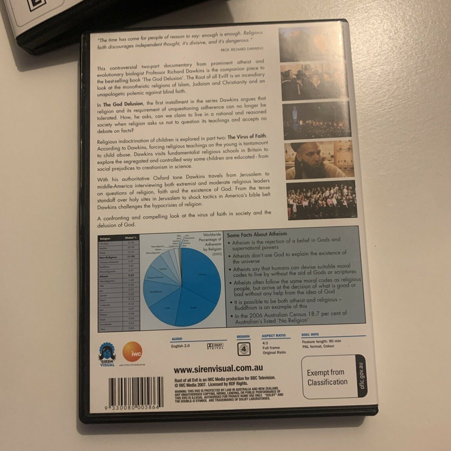 Richard Dawkins Collection DVD: Root Of All Evil / Enemies Of Reason / Charles