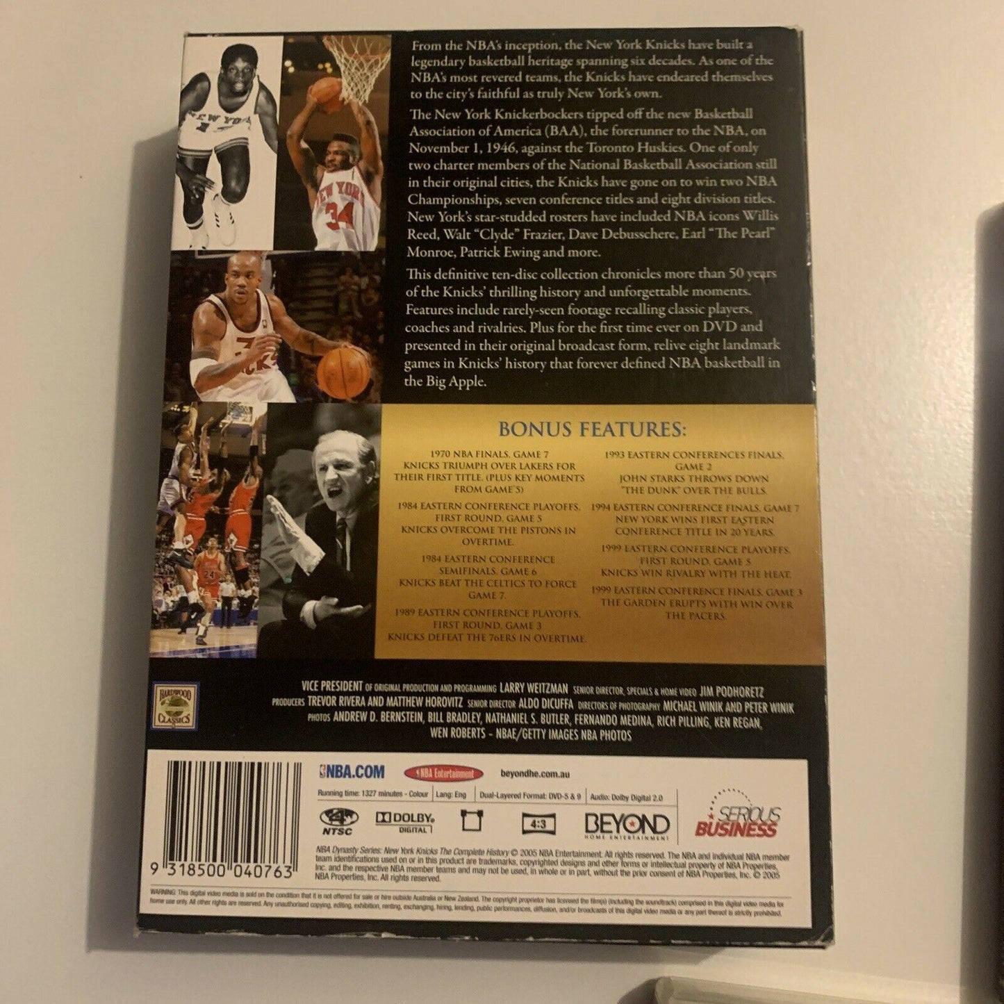 *Missing 1 Disc* NBA Dynasty Series: New York Knicks (DVD, 2005, 10-Disc)