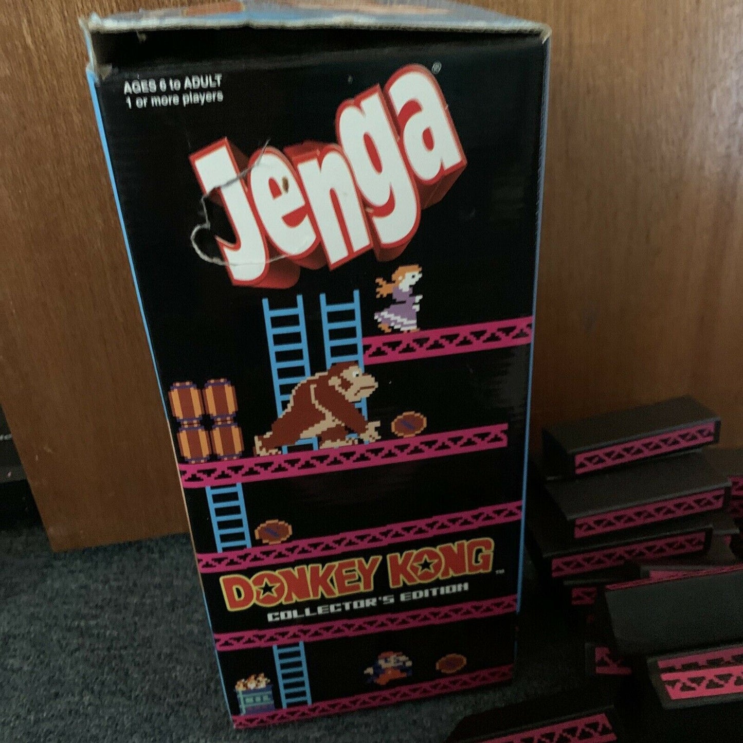 Jenga Donkey Kong Collectors Edition *Missing 1 Mario Piece*