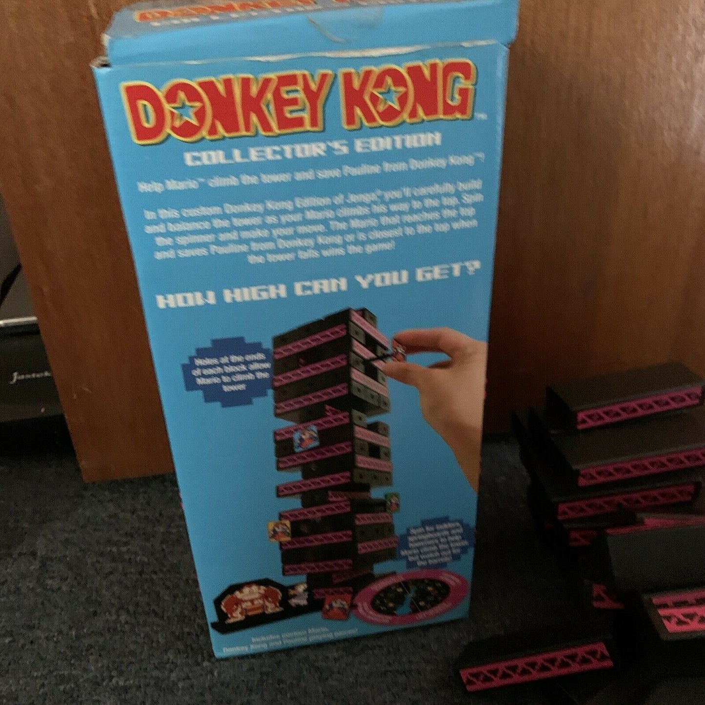 Jenga Donkey Kong Collectors Edition *Missing 1 Mario Piece*