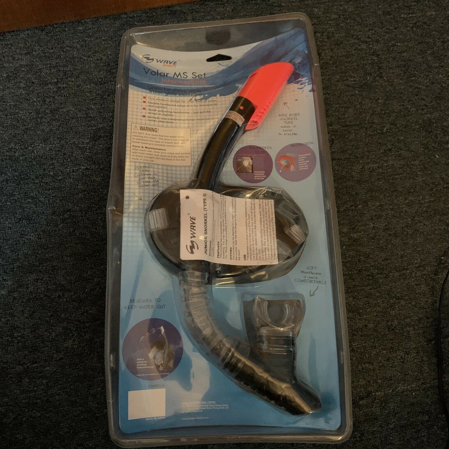 *New* Junior Snorkel & Mask (Type I) Set - Volar MS Set - Intermediate