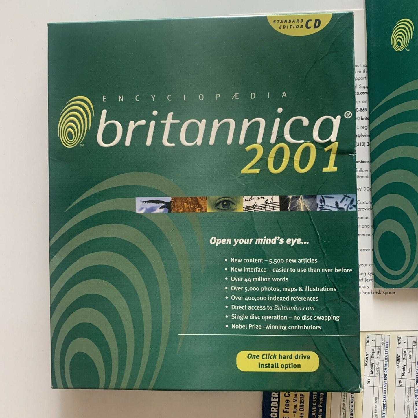 Encyclopaedia Britannica 2001 PC CDROM With Box
