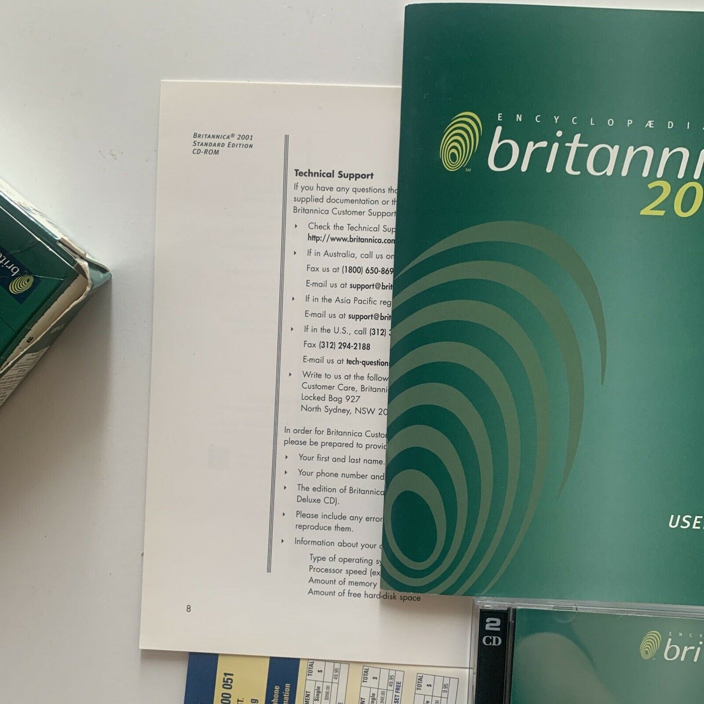 Encyclopaedia Britannica 2001 PC CDROM With Box
