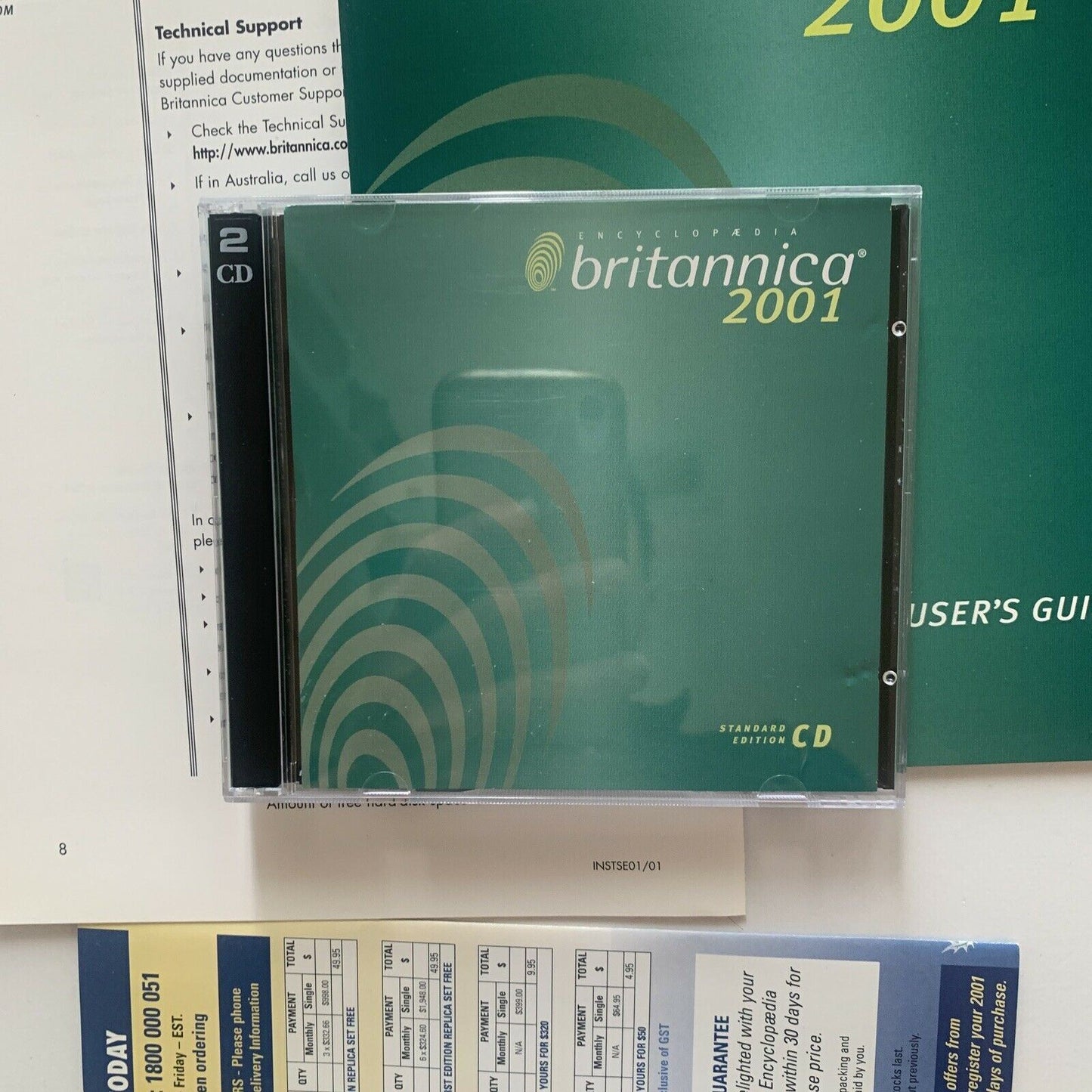 Encyclopaedia Britannica 2001 PC CDROM With Box