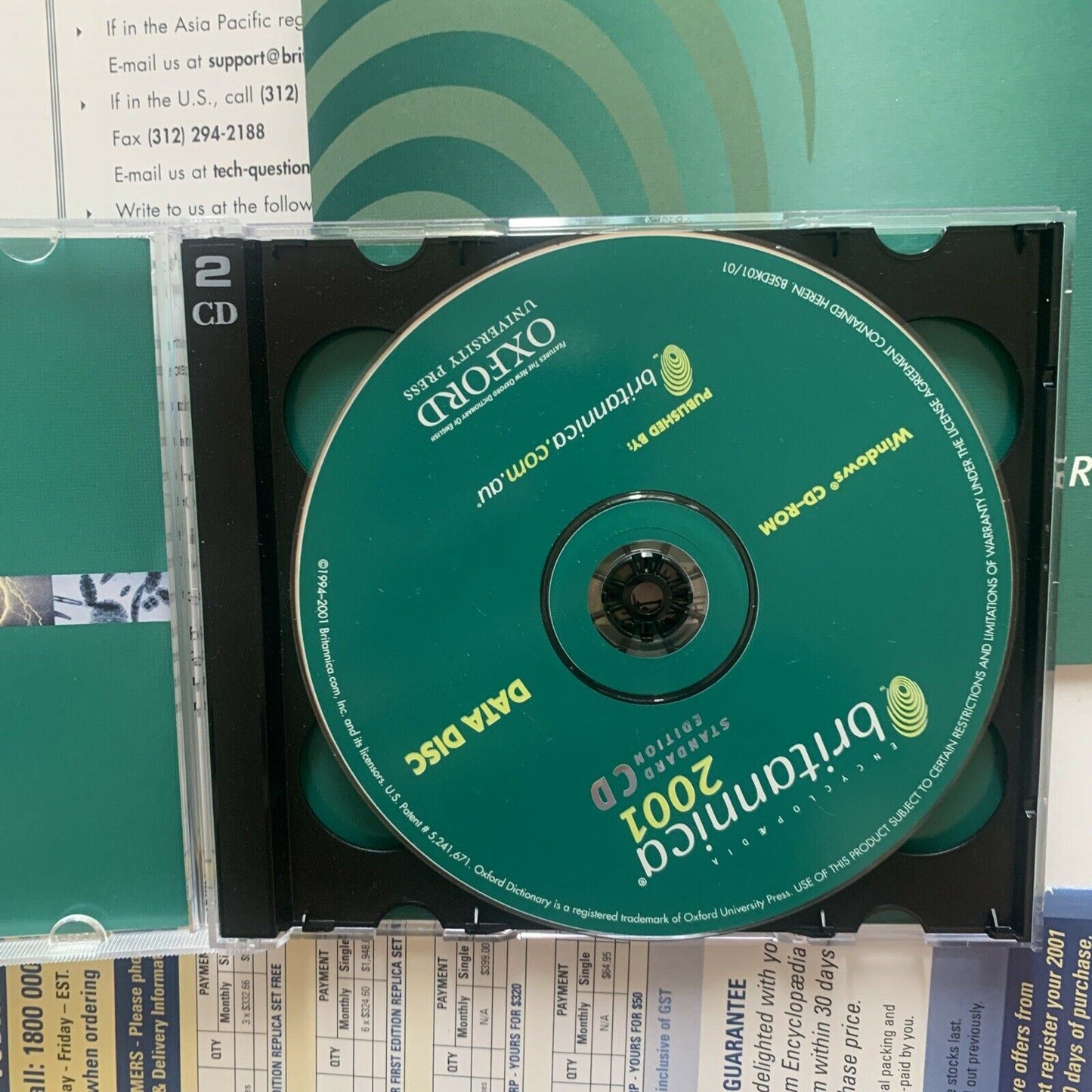 Encyclopaedia Britannica 2001 PC CDROM With Box