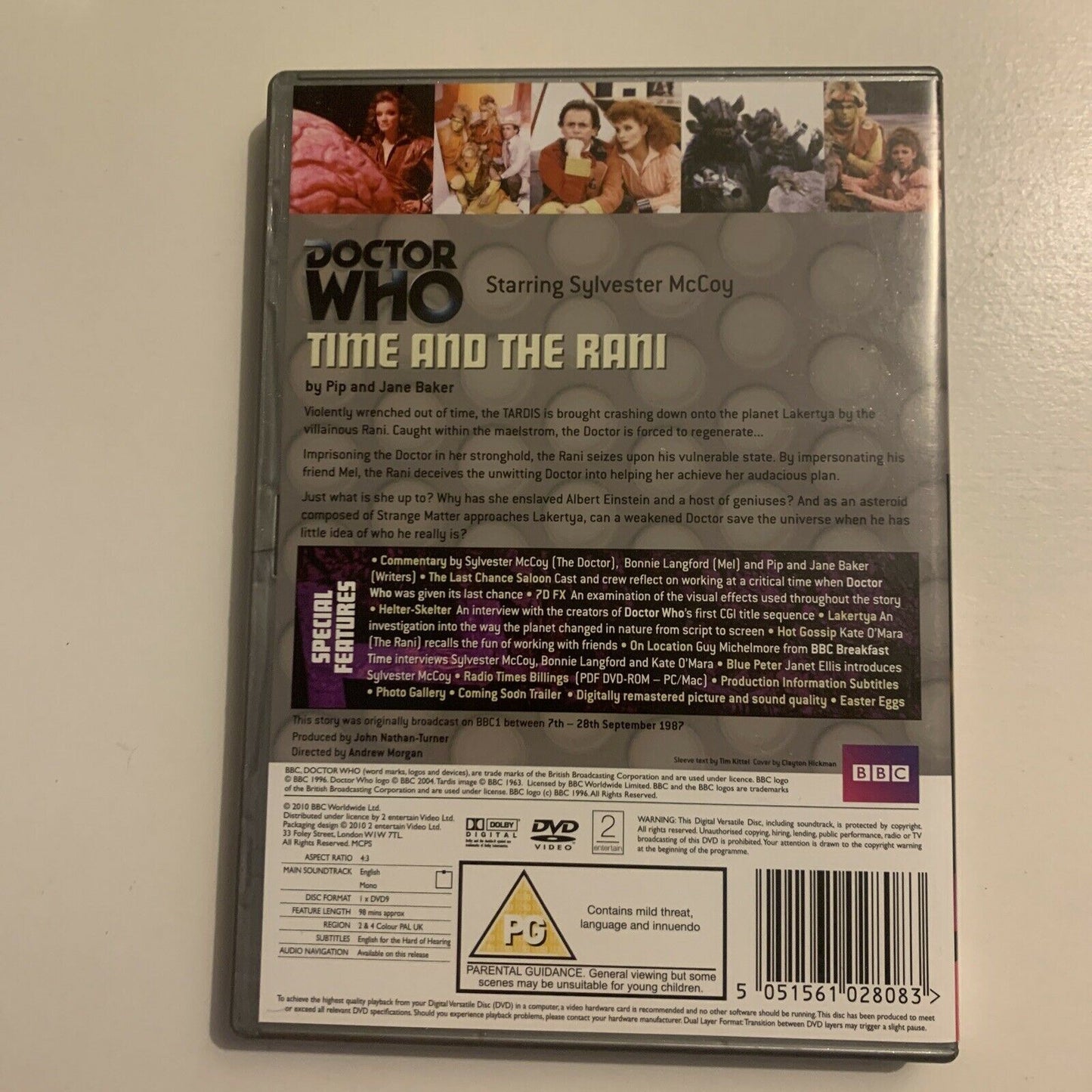 Doctor Who - Time And The Rani (DVD, 1987) Sylvester McCoy BBC Region 4&2