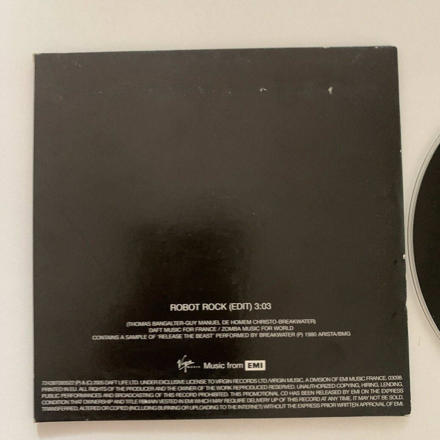 Daft Punk - Robot Rock Single (CD, 2005)